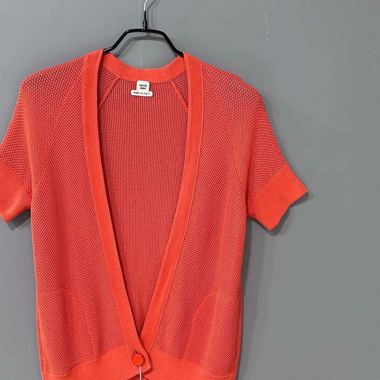 Hermes Hermes Knit Short Sleeve Cardigan - dmc Size US S / EU 44-46 / 1 - 2 Thumbnail