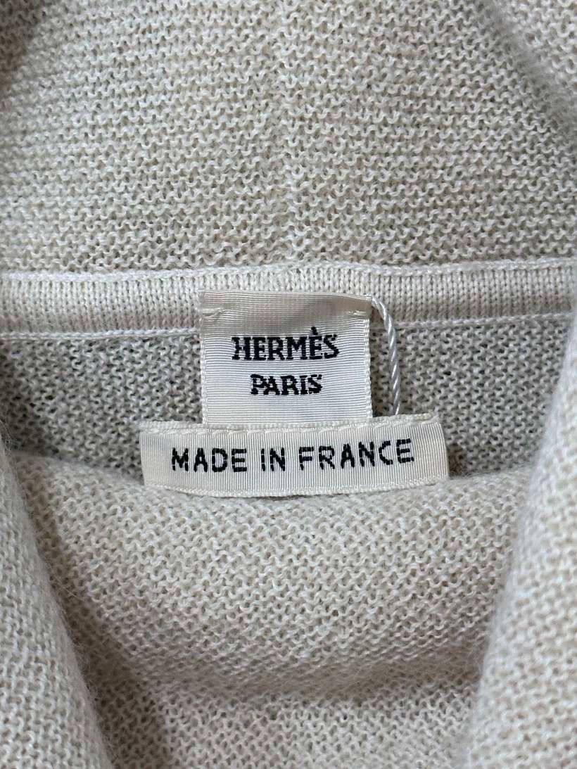 Hermes HERMES Silk Alpaca Panel Dress - dmc Size US 36 / EU 52 - 4 Thumbnail