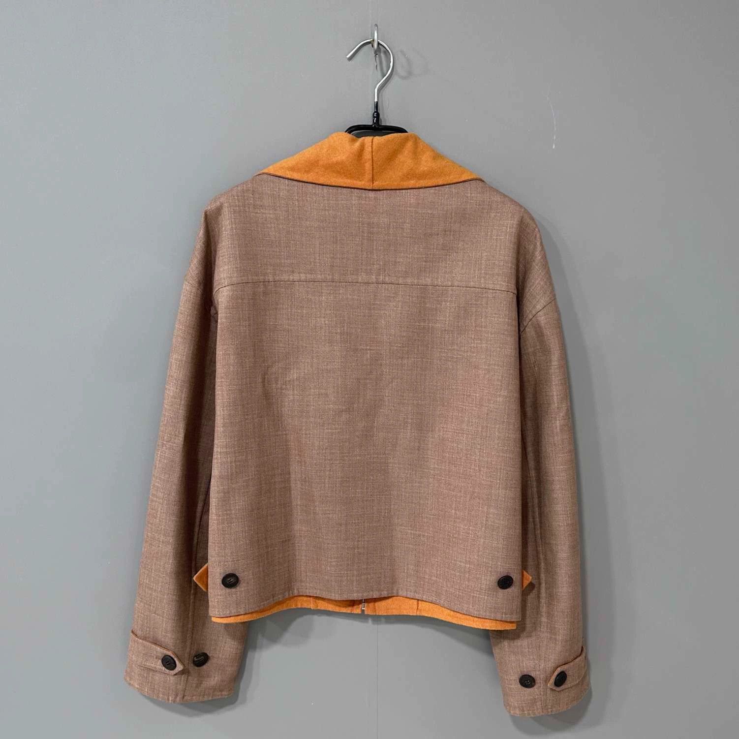 Hermes Hermes Brown Cashmere Zip Jacket - dmc Size US XS / EU 42 / 0 - 3 Thumbnail