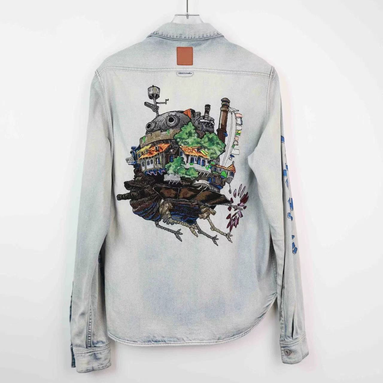 Loewe Loewe Miyazaki Castle Embroidered Denim Shirt - dmc Size US L / EU 52-54 / 3 - 2 Thumbnail