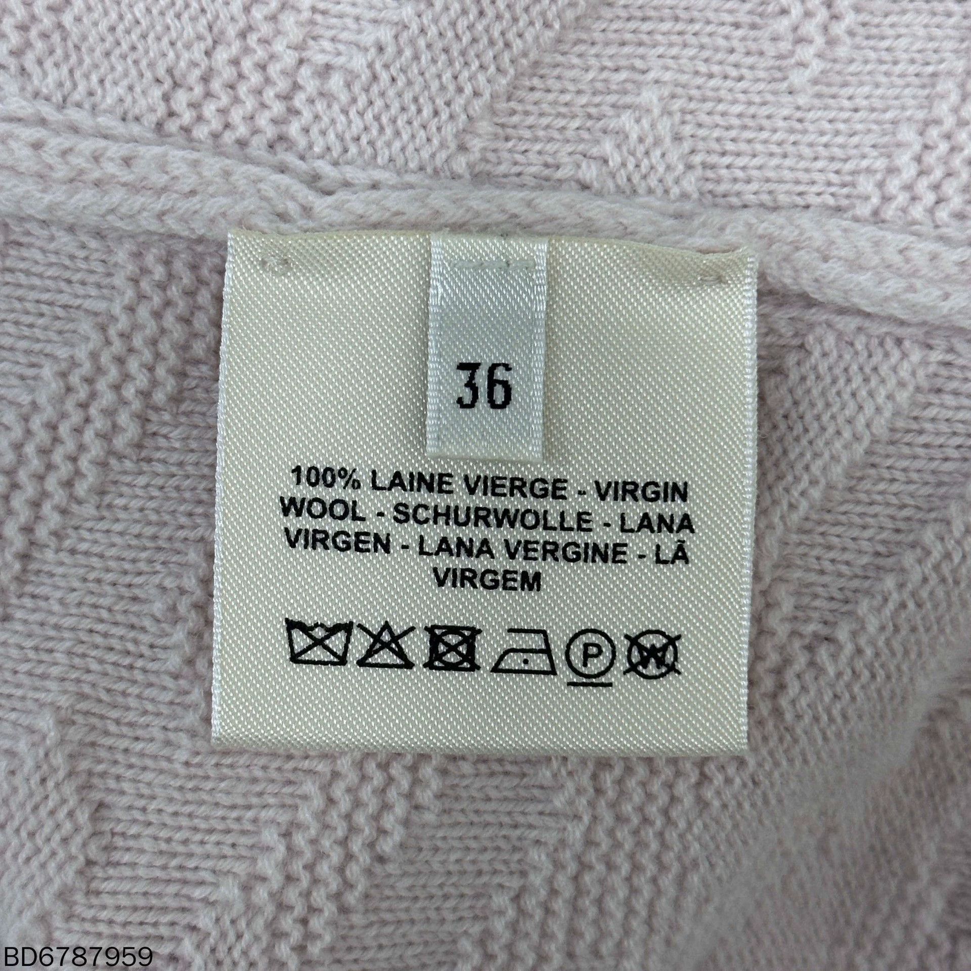 Hermes Pink Wool Logo Embossed Knit Top - dmc Size US S / EU 44-46 / 1 - 5 Thumbnail