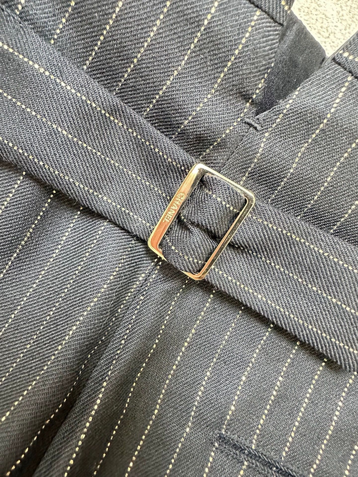 Chanel Chanel 19A Black Gold Stripe Pants - dmc Size US 31 - 6 Thumbnail