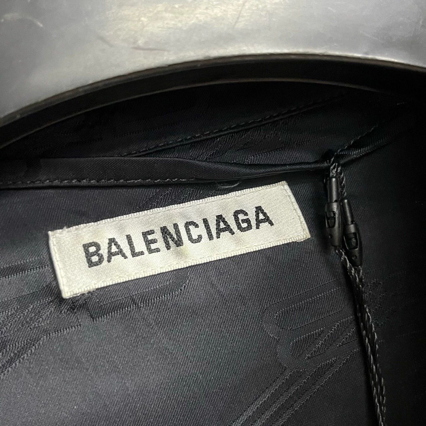 Balenciaga Balenciaga Black Logo Shirt Dress - dmc Size US 38 / EU 54 - 3 Thumbnail