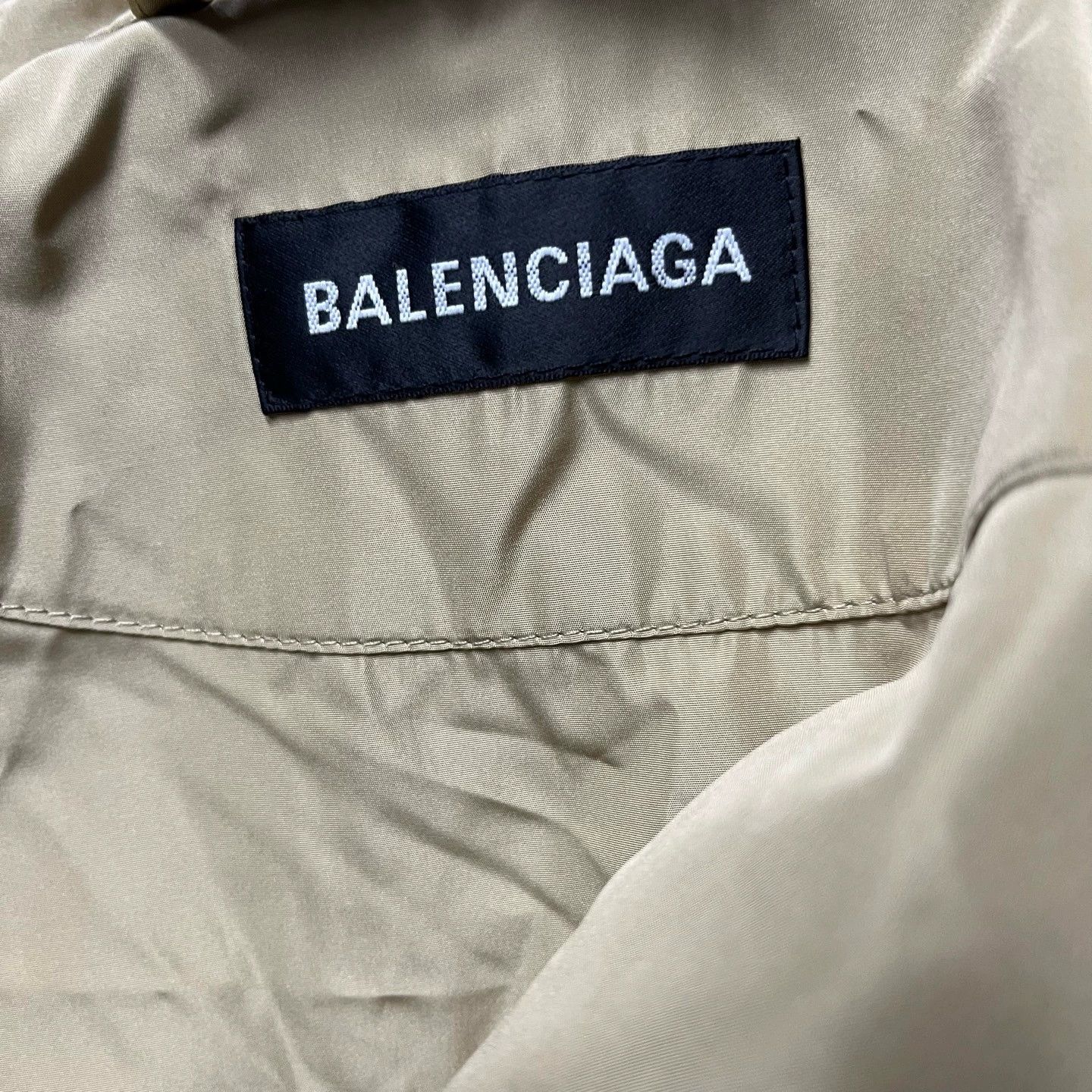 Balenciaga Balenciaga Beige Back Logo Jacket - dmc Size US L / EU 52-54 / 3 - 4 Thumbnail