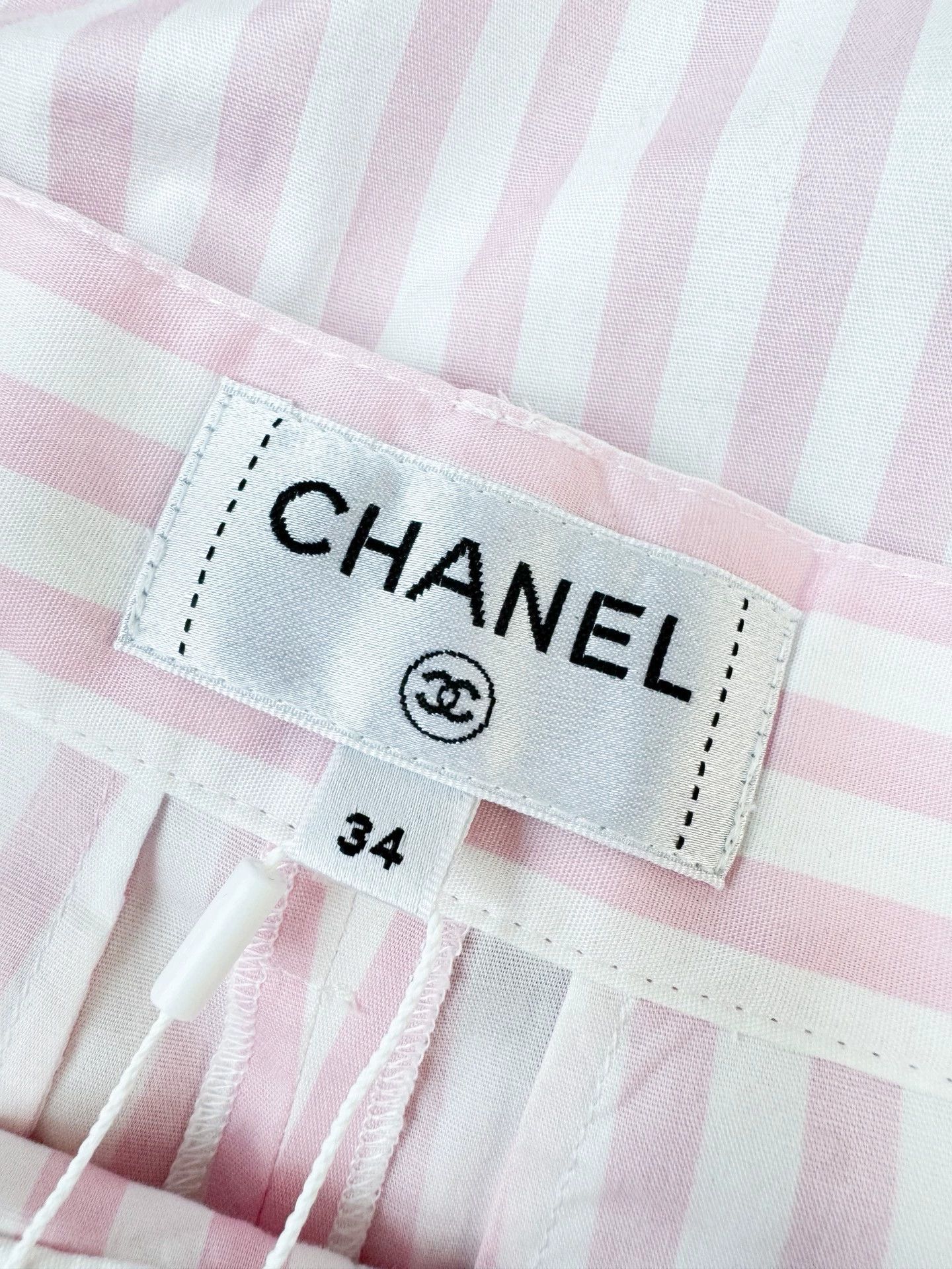 Chanel Chanel Pink White Stripe Logo Pants - dmc Size US 34 / EU 50 - 5 Thumbnail