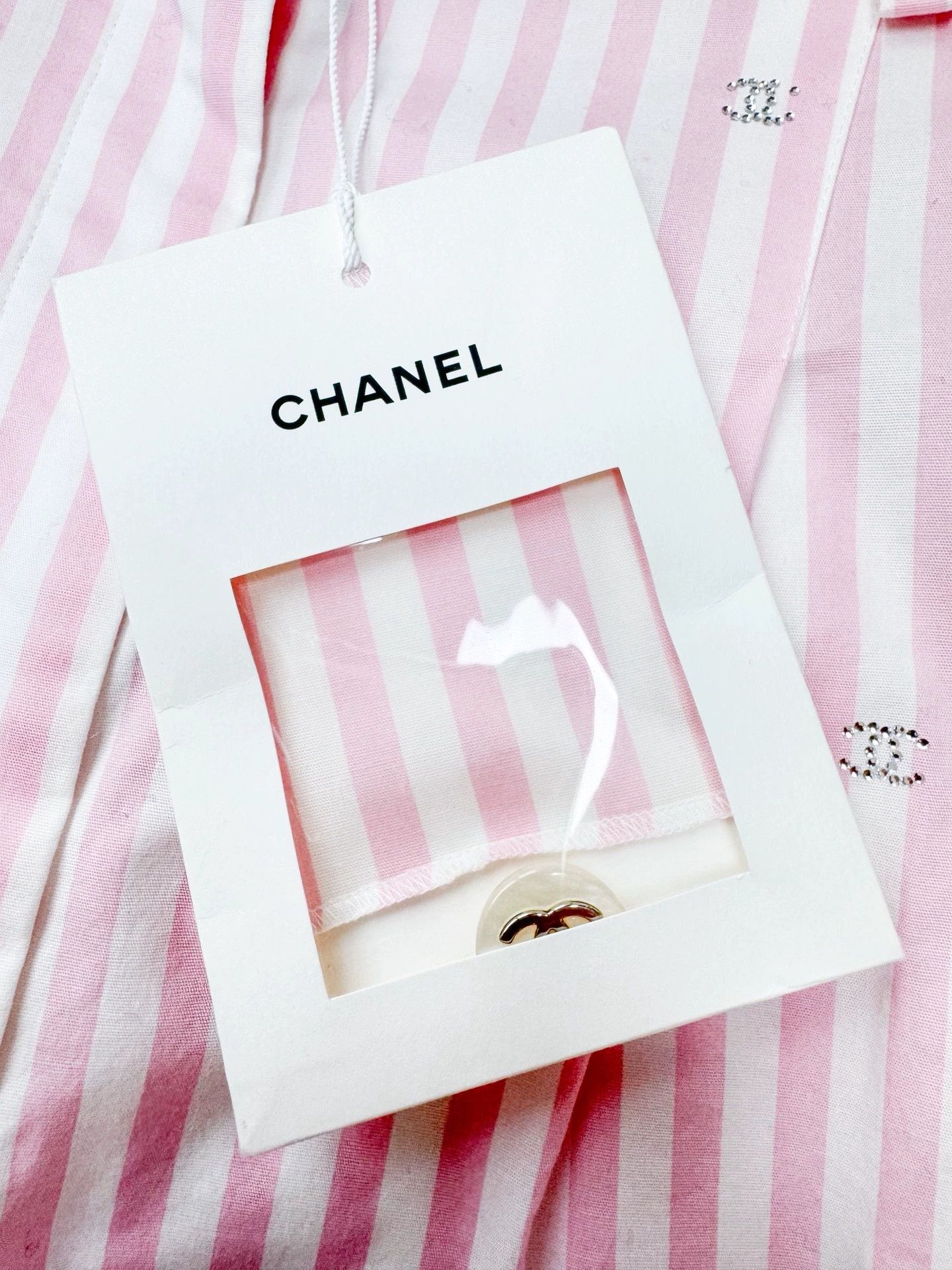 Chanel Chanel Pink White Stripe Logo Pants - dmc Size US 34 / EU 50 - 3 Thumbnail
