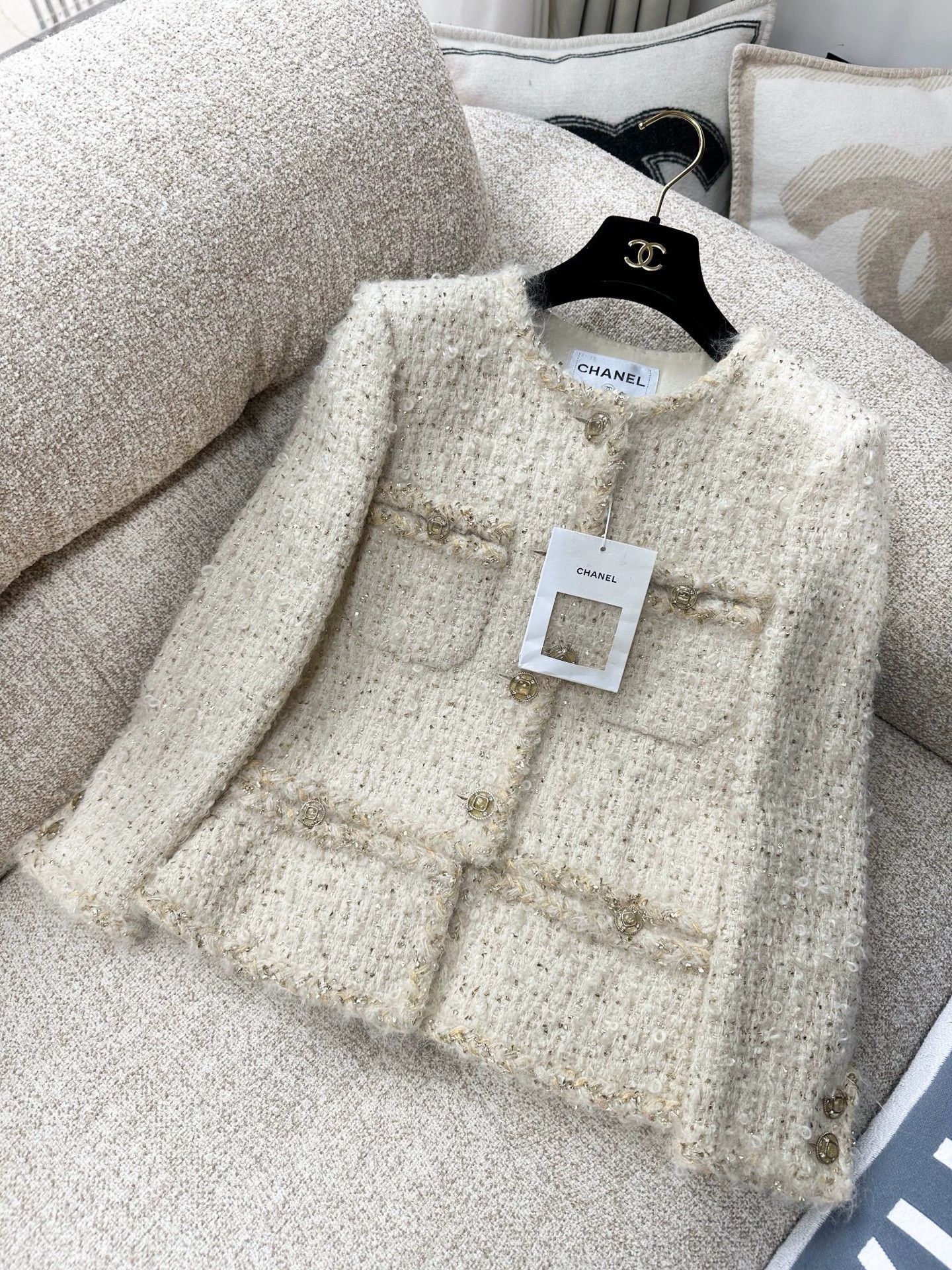 Chanel Chanel 19A Egypt Tweed Long Sleeve Jacket - dmc Size US XS / EU 42 / 0 - 3 Thumbnail