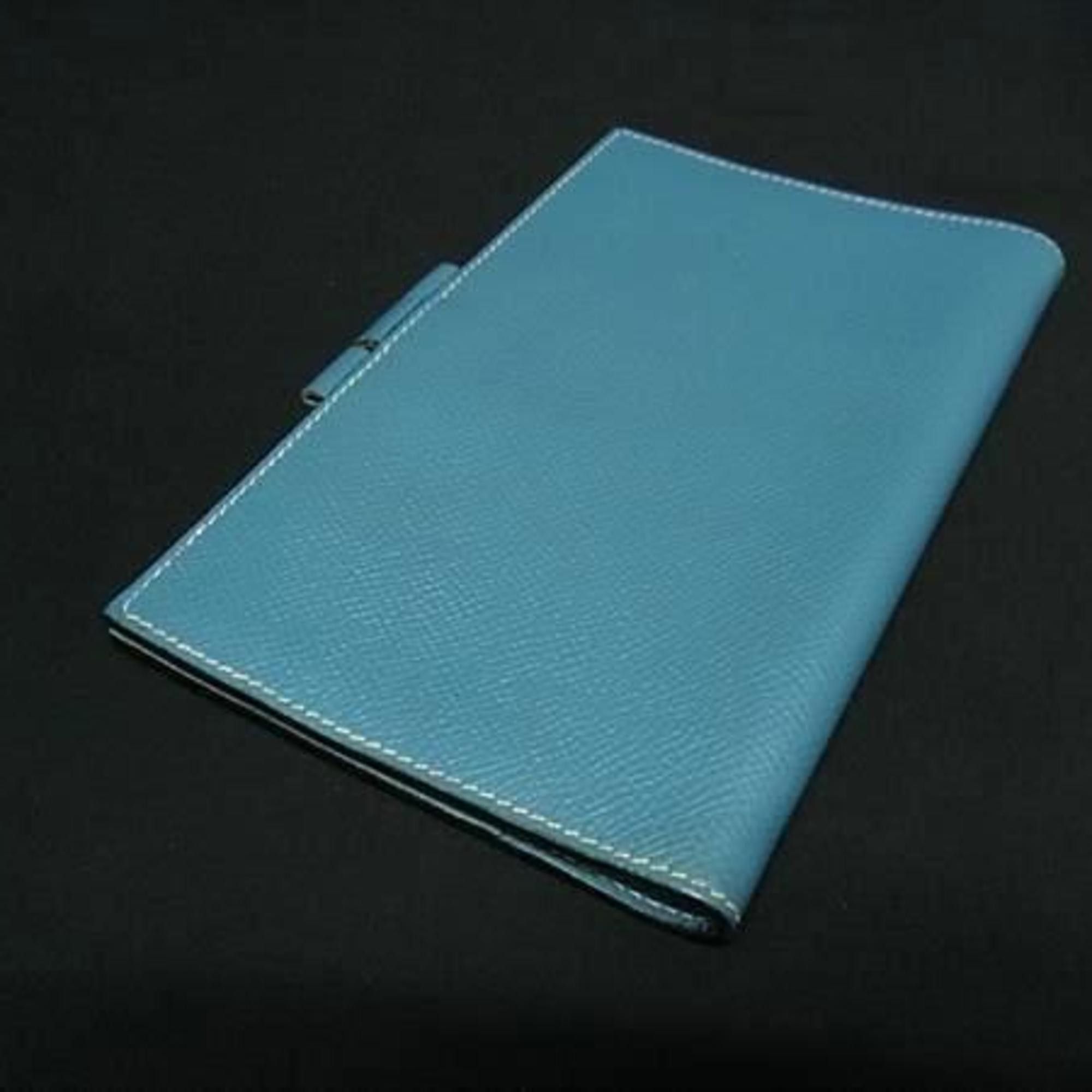 Hermes HERMES Hermès Agenda Vision Blue Jean Planner Cover, Epsom Leather, Men's and Women's Size ONE SIZE - 3 Thumbnail