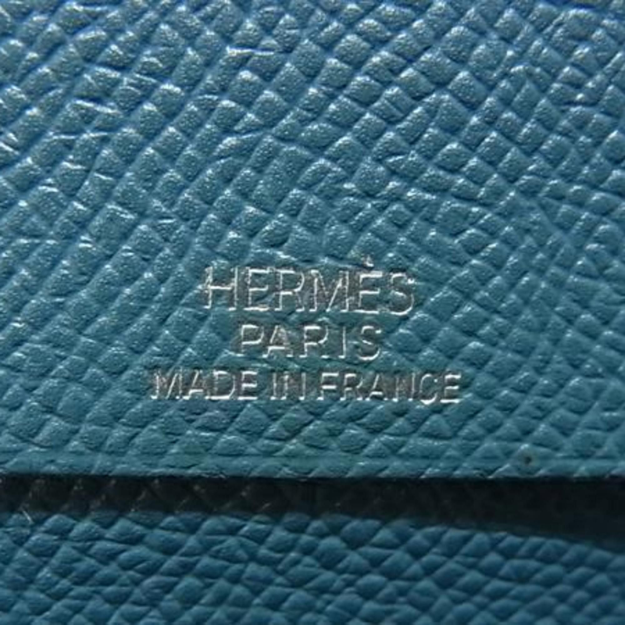 Hermes HERMES Hermès Agenda Vision Blue Jean Planner Cover, Epsom Leather, Men's and Women's Size ONE SIZE - 5 Thumbnail