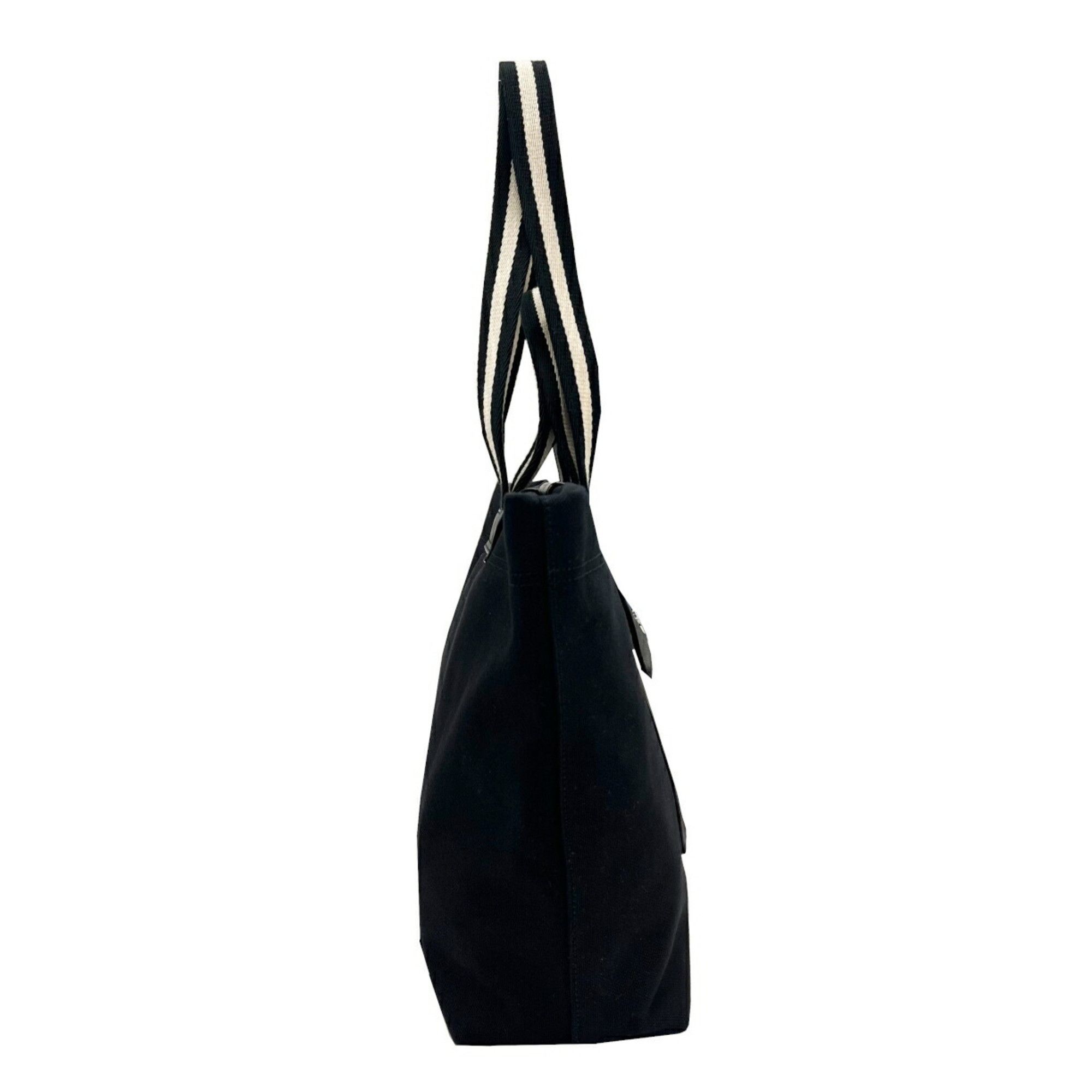Bally BALLY Tote Bag Canvas Leather 2-Way Shoulder Handbag Black Women's Men's Size ONE SIZE - 3 Thumbnail