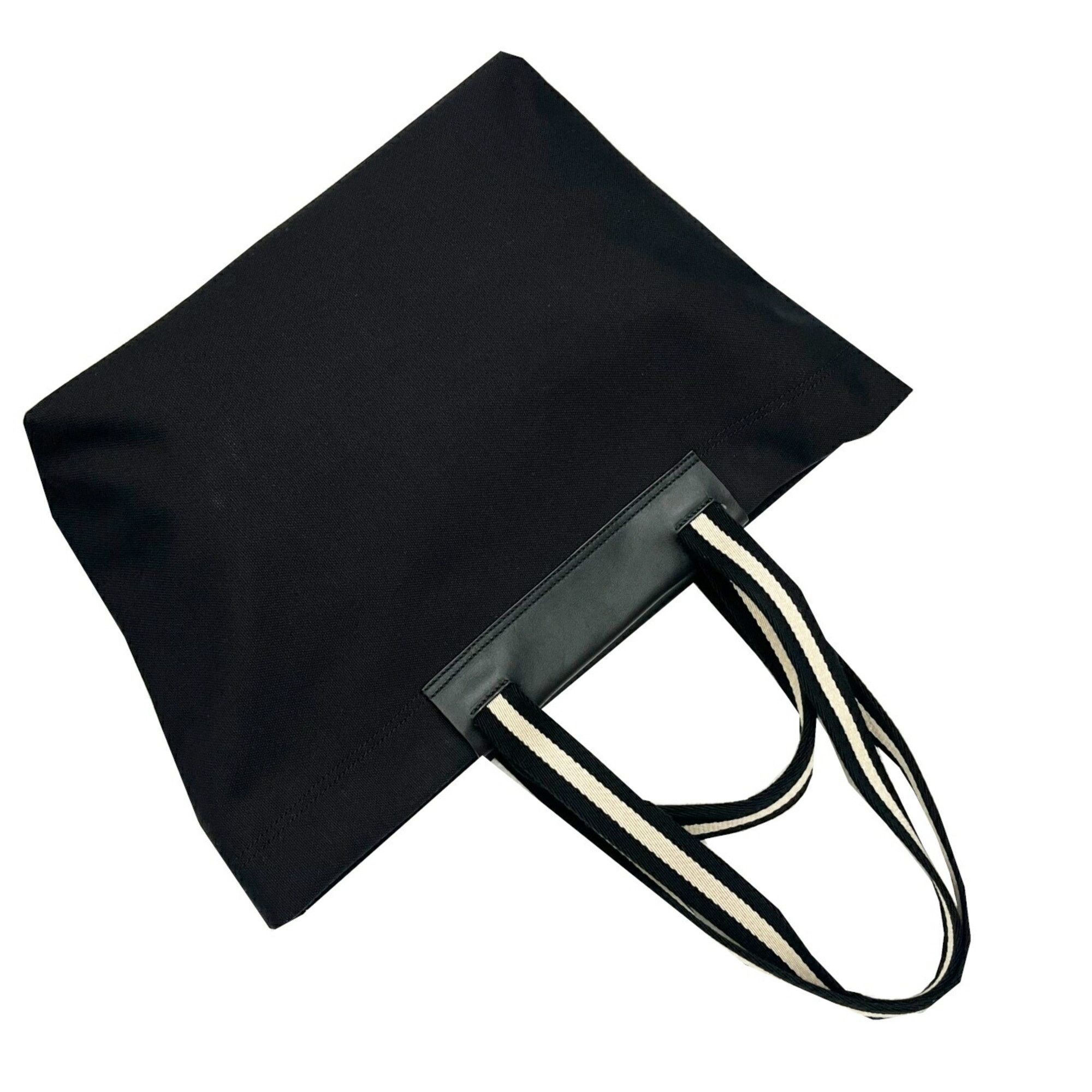 Bally BALLY Tote Bag Canvas Leather 2-Way Shoulder Handbag Black Women's Men's Size ONE SIZE - 11 Thumbnail