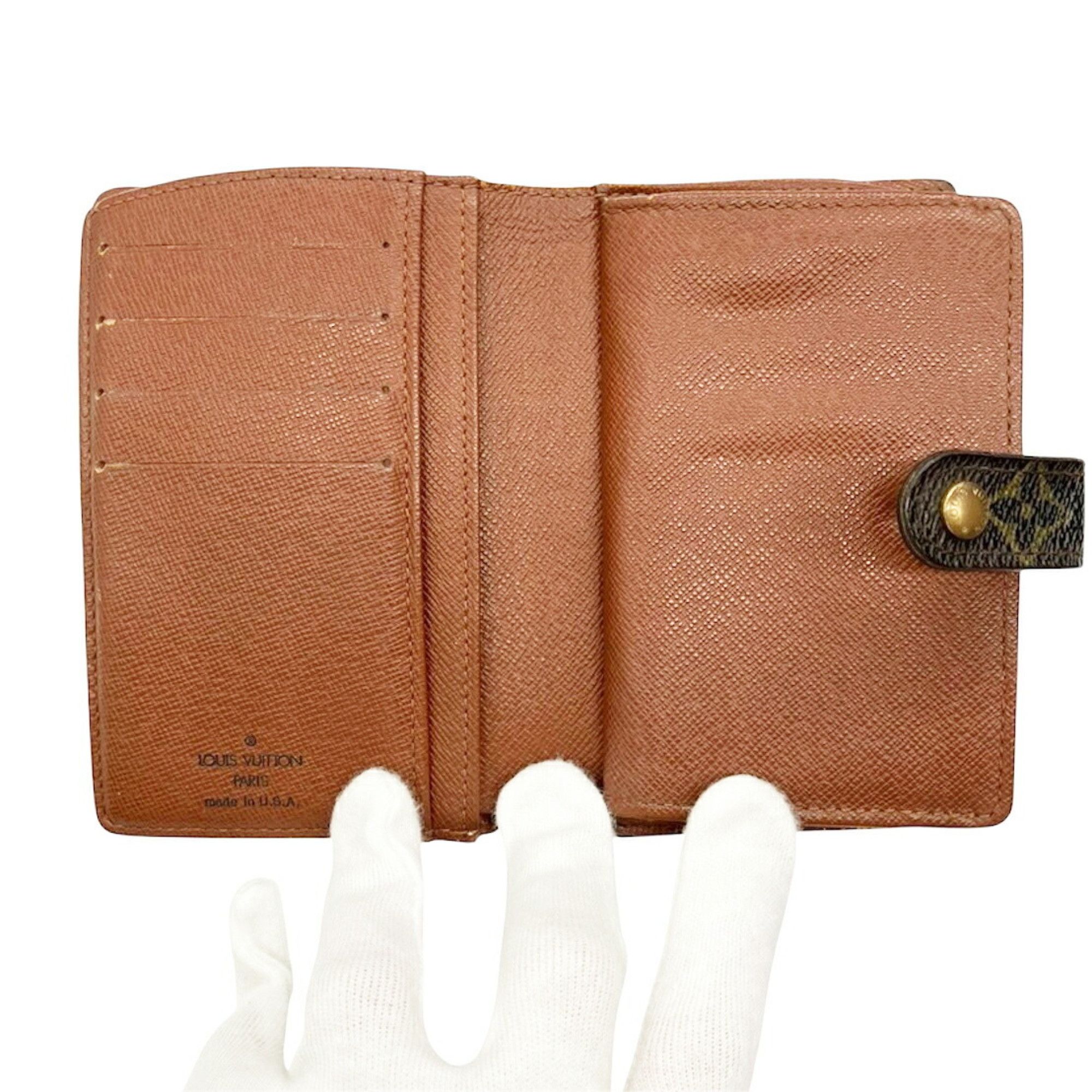 Louis Vuitton Louis Vuitton Bi-fold Wallet Portefeuille Viennois Monogram M61674 Women's Size ONE SIZE - 11 Thumbnail