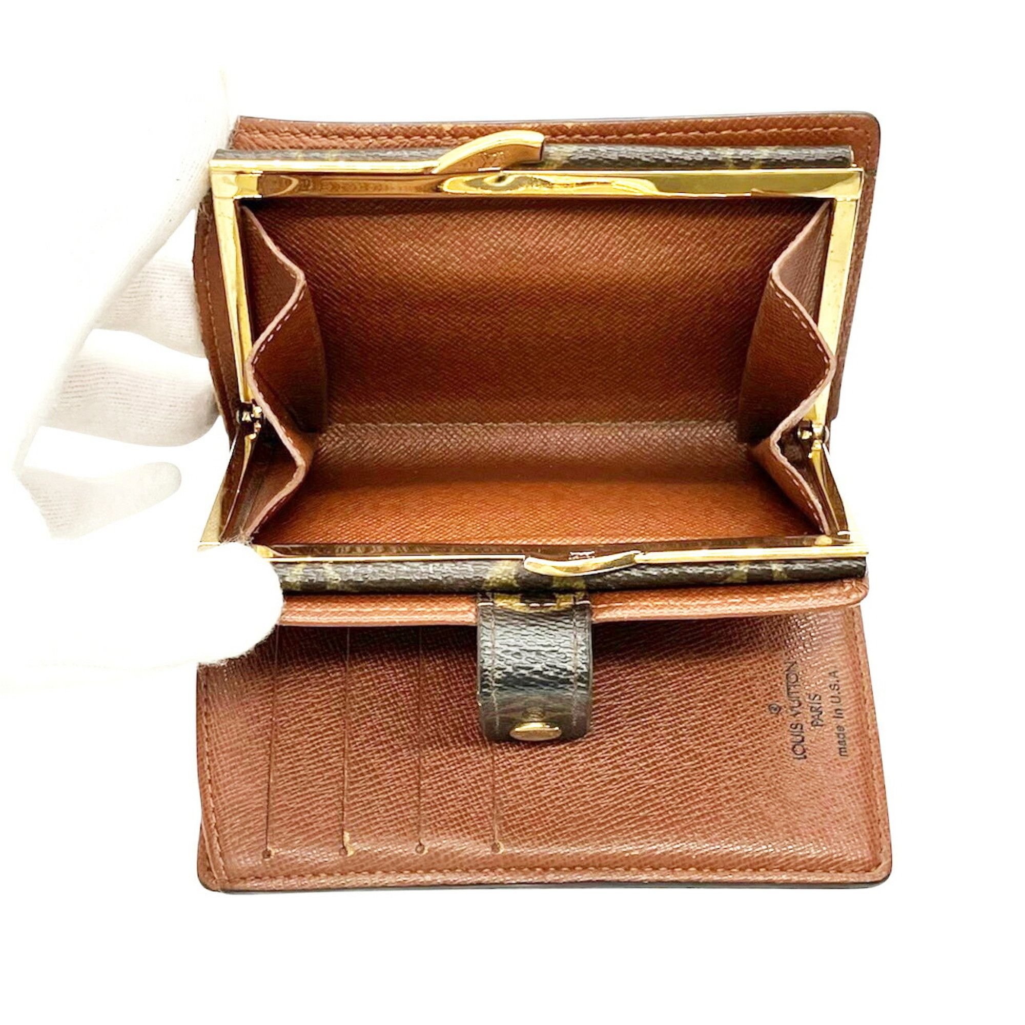 Louis Vuitton Louis Vuitton Bi-fold Wallet Portefeuille Viennois Monogram M61674 Women's Size ONE SIZE - 12 Thumbnail