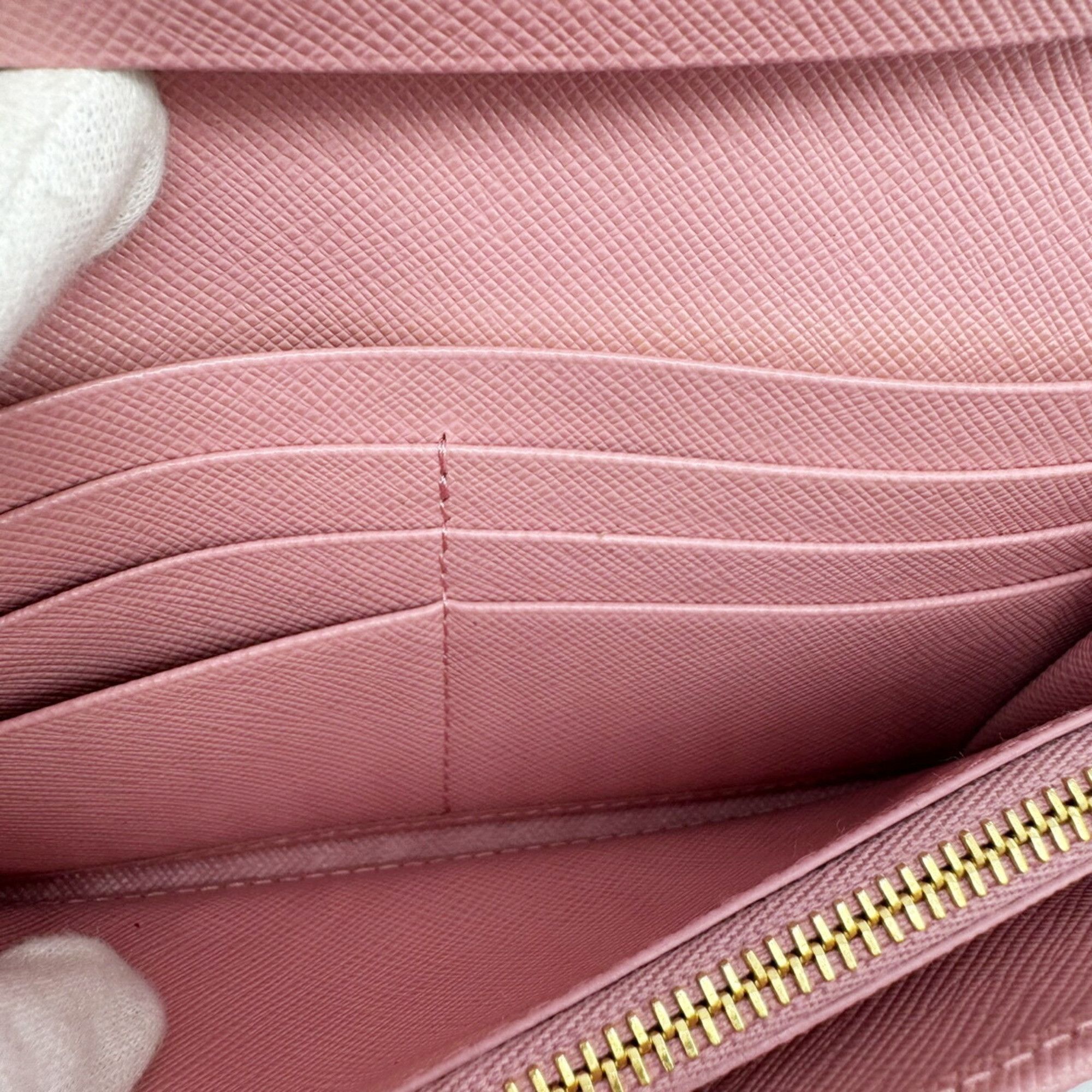 Prada PRADA Saffiano Pink Long Wallet for Women, 1MH132, SAFFIANO MULTIC ALABASTRO+PE Size ONE SIZE - 12 Thumbnail