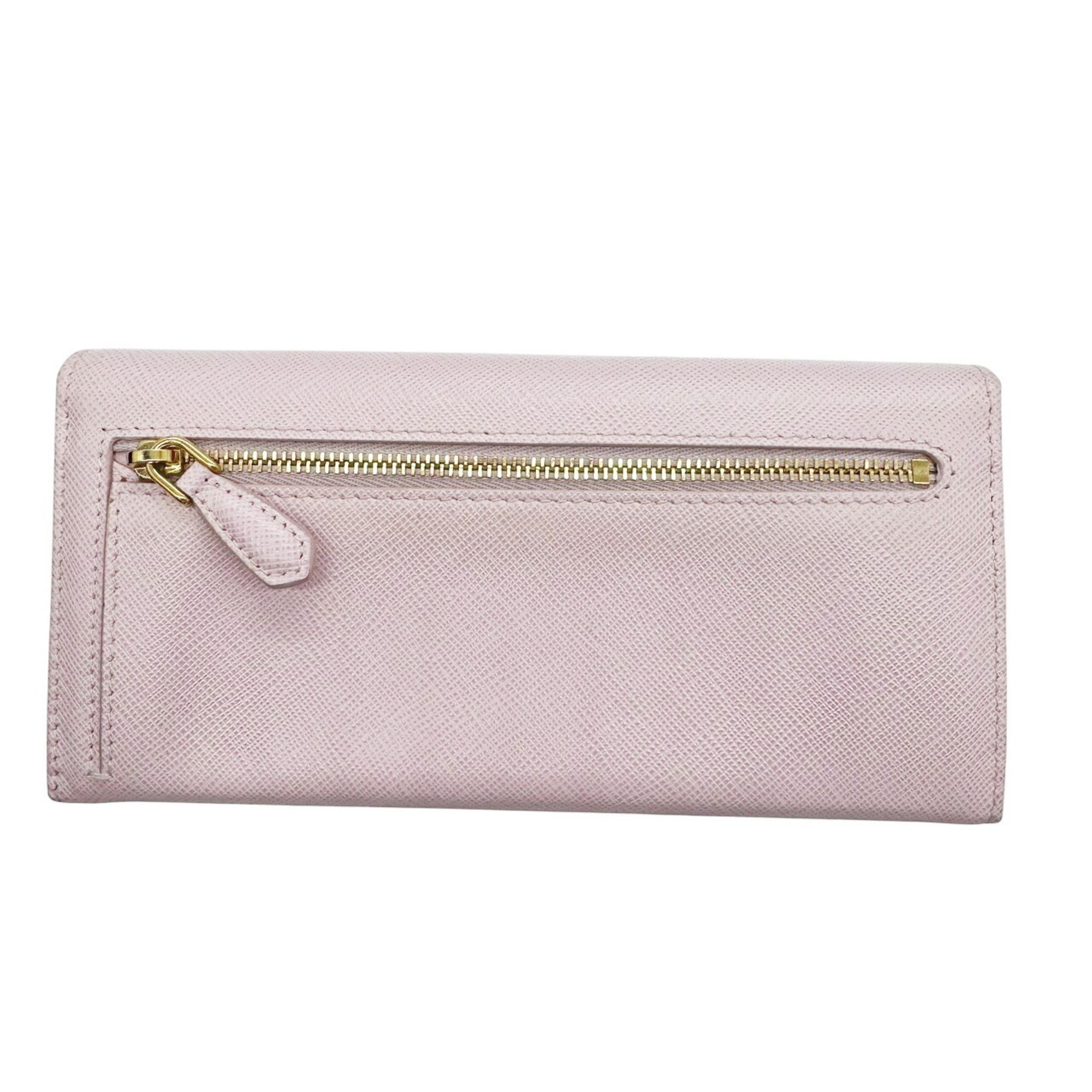 Prada PRADA Saffiano Pink Long Wallet for Women, 1MH132, SAFFIANO MULTIC ALABASTRO+PE Size ONE SIZE - 2 Thumbnail