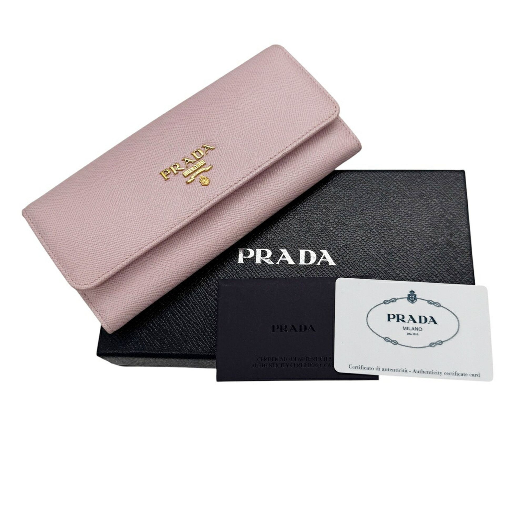 Prada PRADA Saffiano Pink Long Wallet for Women, 1MH132, SAFFIANO MULTIC ALABASTRO+PE Size ONE SIZE - 18 Thumbnail