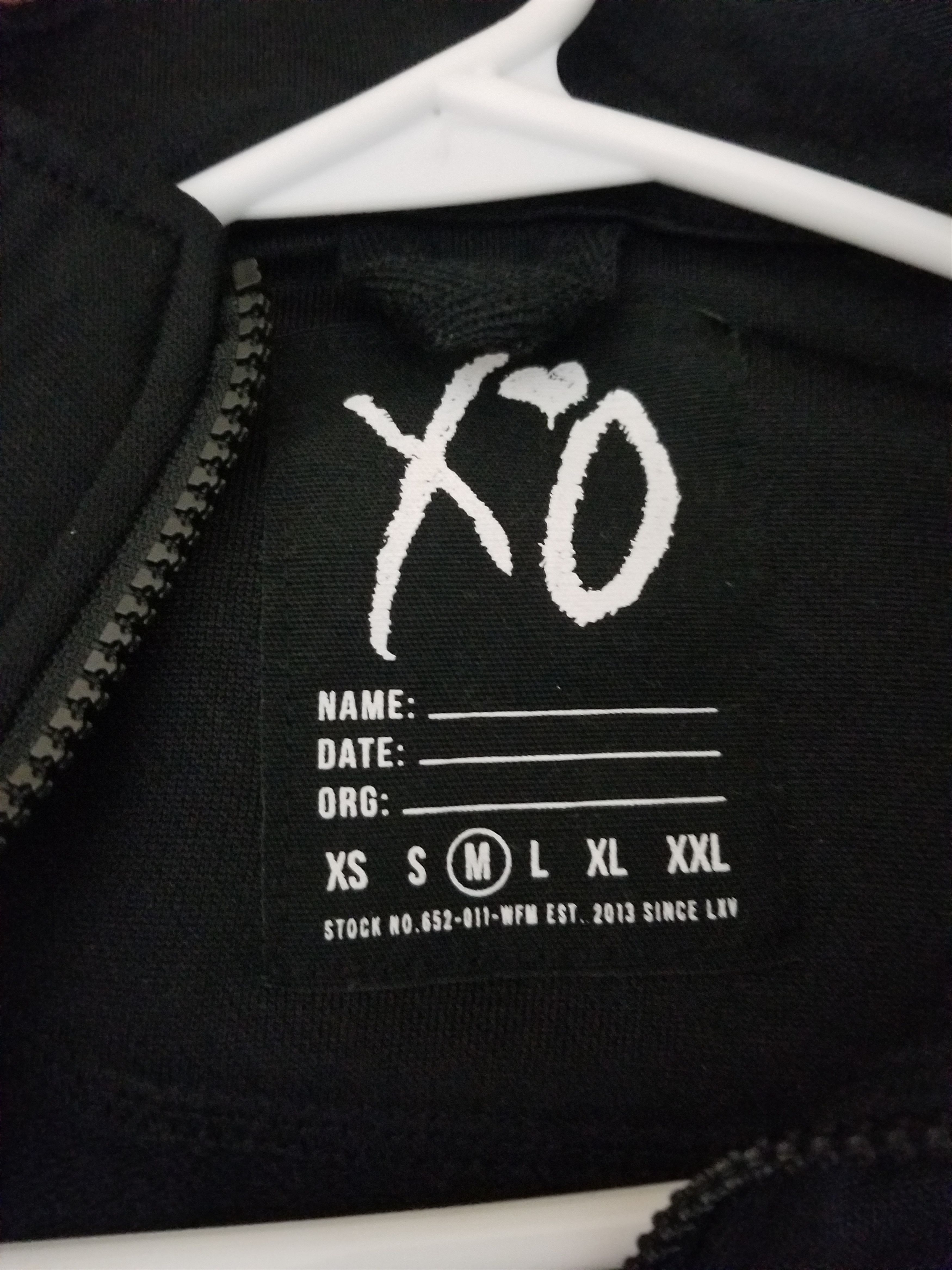 Xo classic logo heavyweight track jacket top