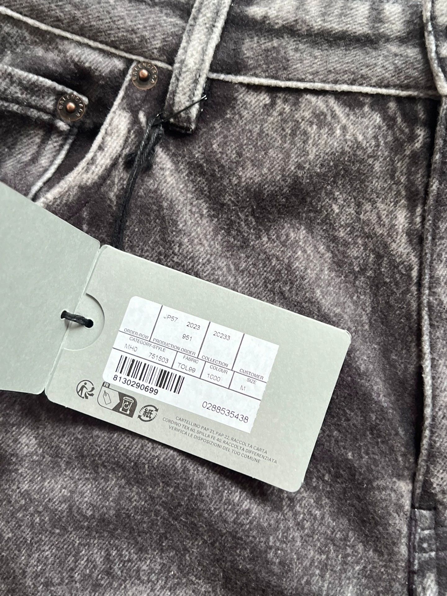Balenciaga Balenciaga Trompe L'oeil Print Jeans - dmc Size US 38 / EU 54 - 2 Thumbnail