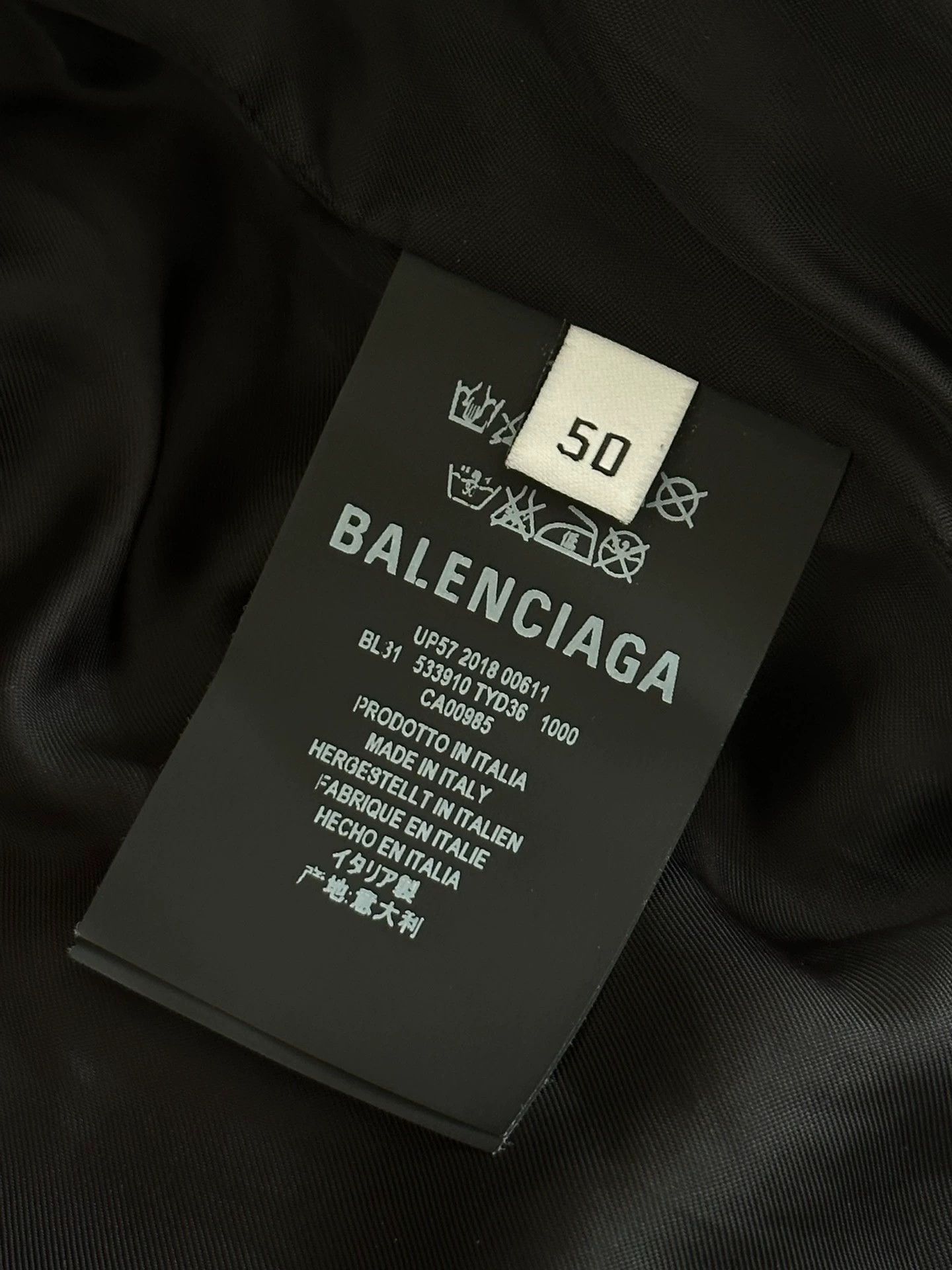 Balenciaga Balenciaga Black Logo Cotton Jacket - dmc Size US XL / EU 56 / 4 - 3 Thumbnail