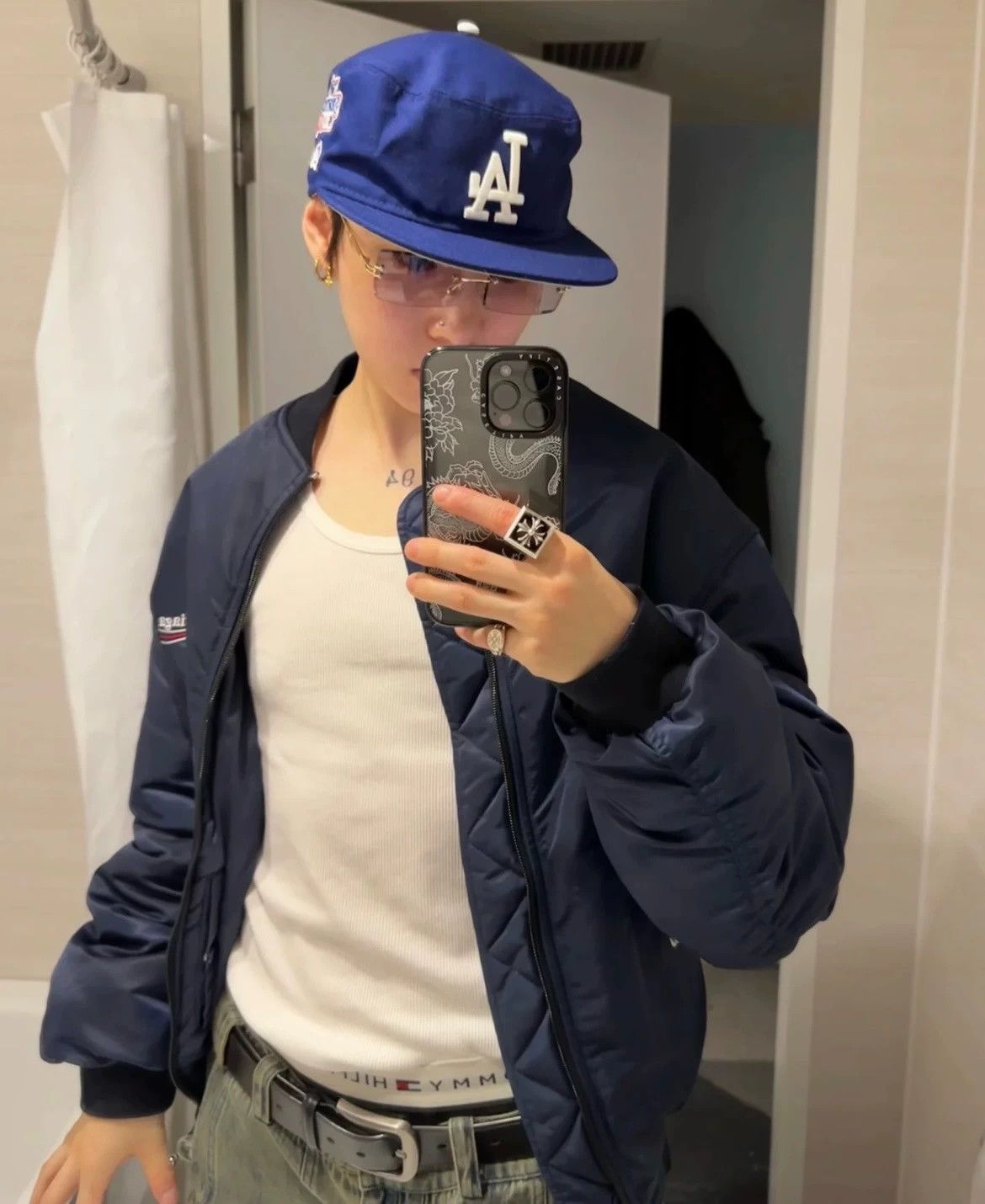 Balenciaga Balenciaga Wave Embroidery Bomber Jacket - dmc Size US M / EU 48-50 / 2 - 5 Thumbnail