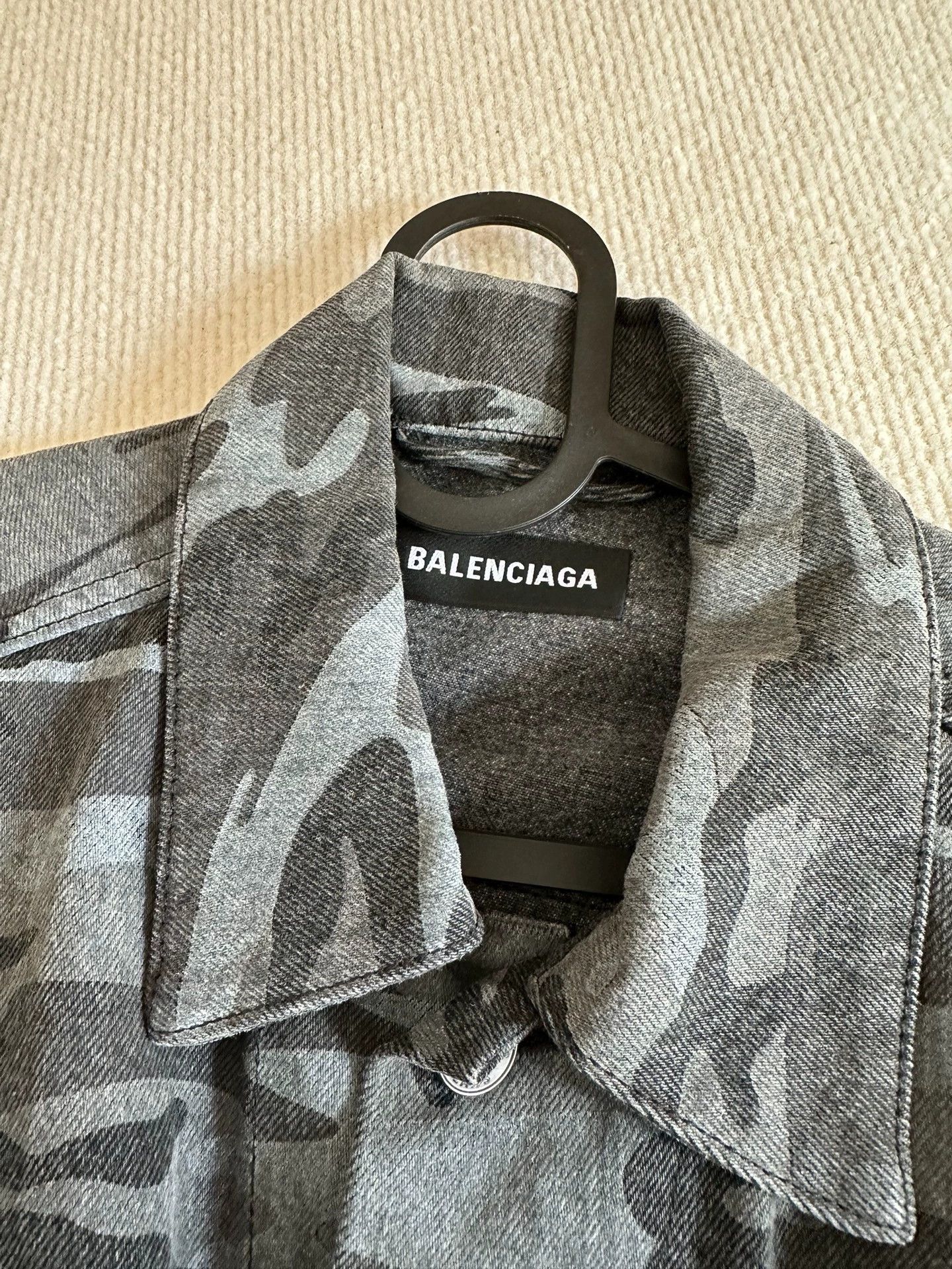 Balenciaga Balenciaga 21SS Camo Denim Jacket - dmc Size US S / EU 44-46 / 1 - 3 Thumbnail