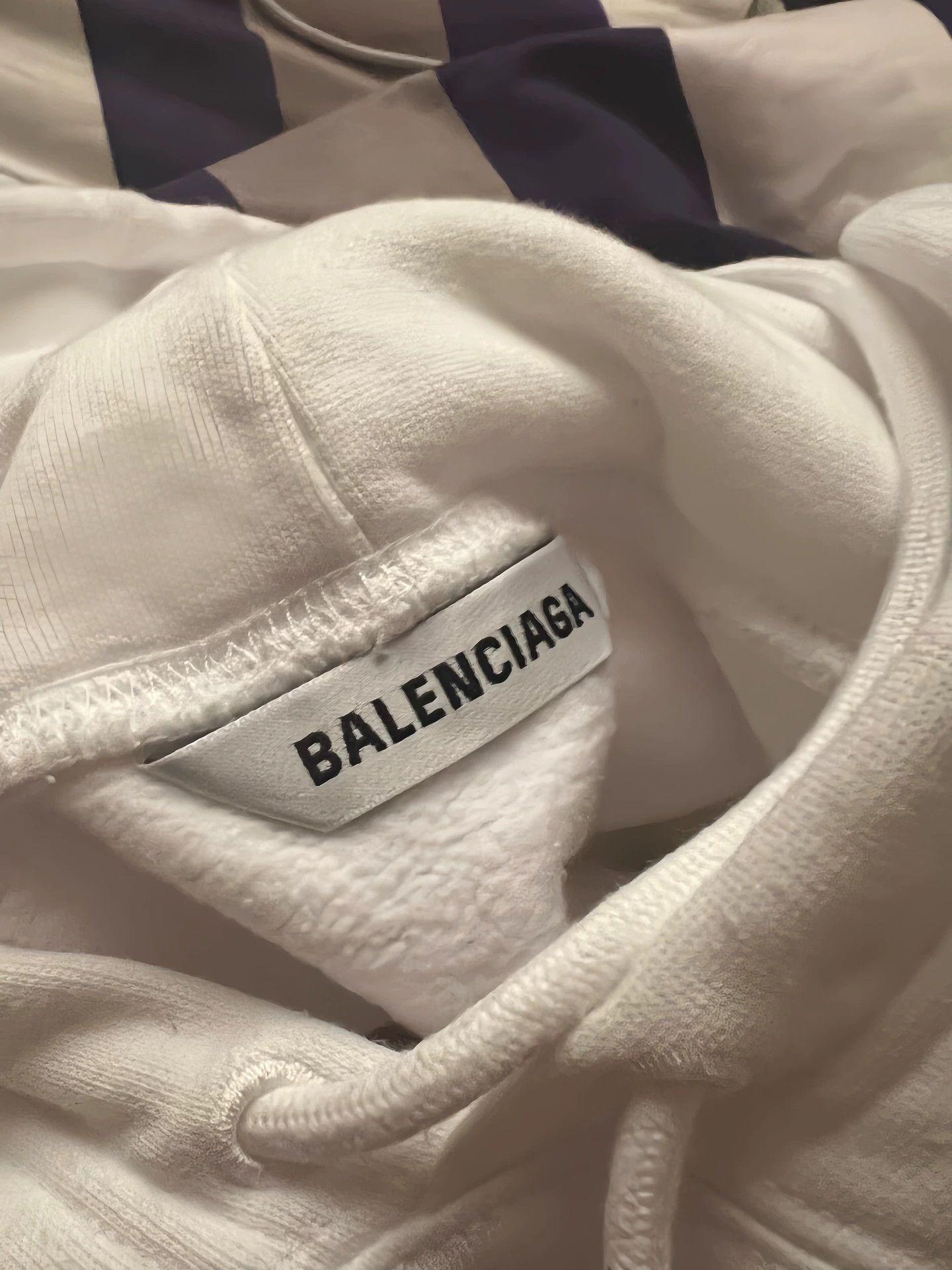 Balenciaga Balenciaga Logo Print White Hoodie - dmc Size US L / EU 52-54 / 3 - 2 Thumbnail