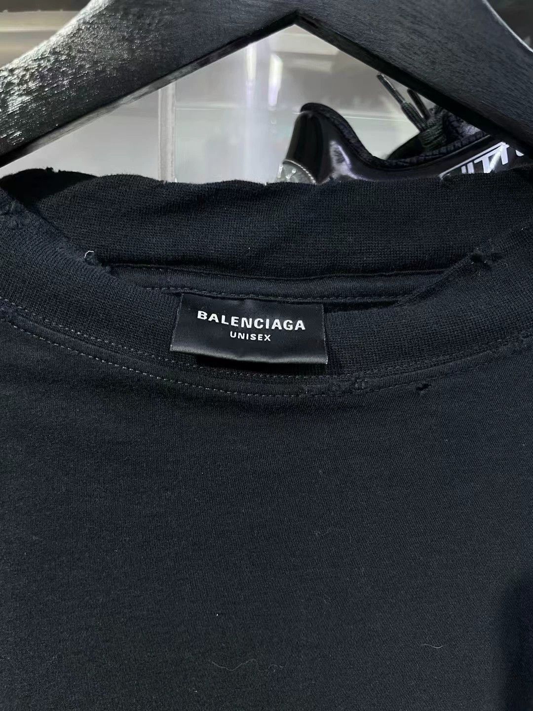 Balenciaga Balenciaga Black Oversize Short Sleeve T-shirt - dmc Size US L / EU 52-54 / 3 - 2 Thumbnail