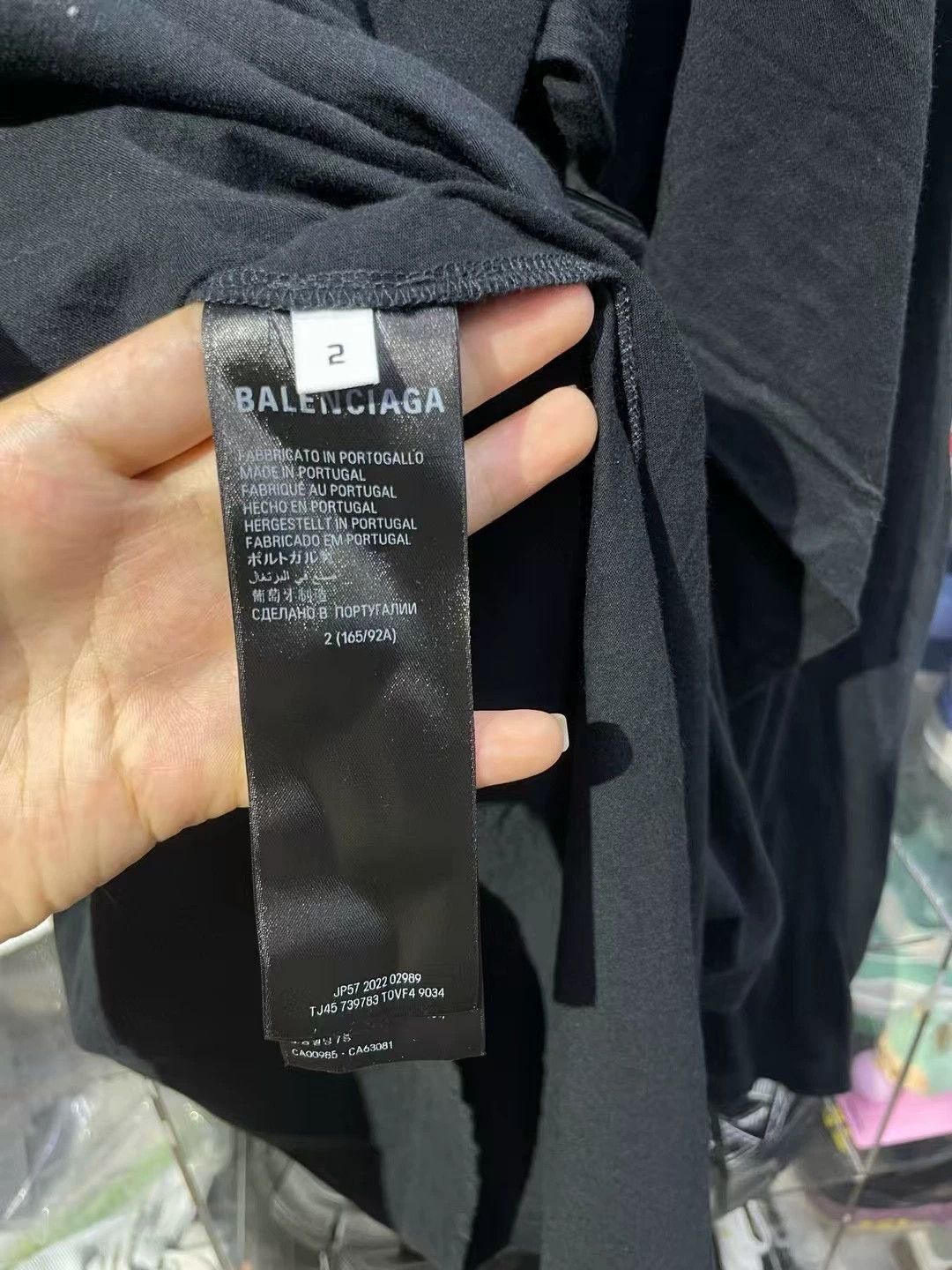 Balenciaga Balenciaga Black Oversize Short Sleeve T-shirt - dmc Size US L / EU 52-54 / 3 - 6 Thumbnail