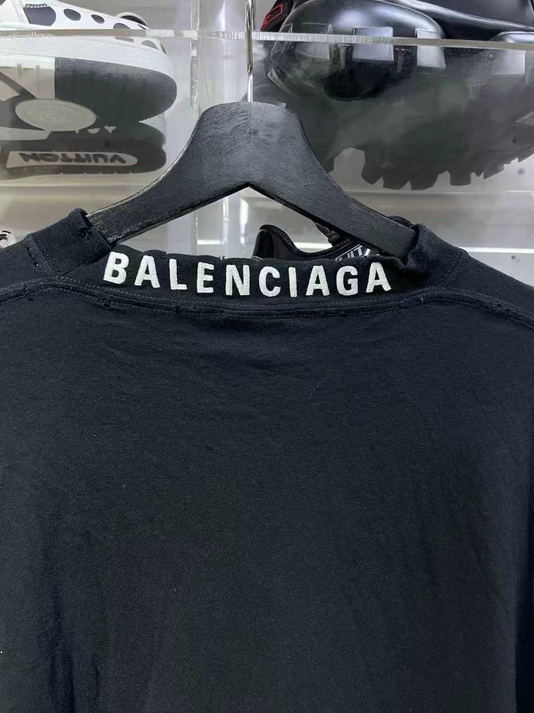 Balenciaga Balenciaga Black Oversize Short Sleeve T-shirt - dmc Size US L / EU 52-54 / 3 - 7 Thumbnail