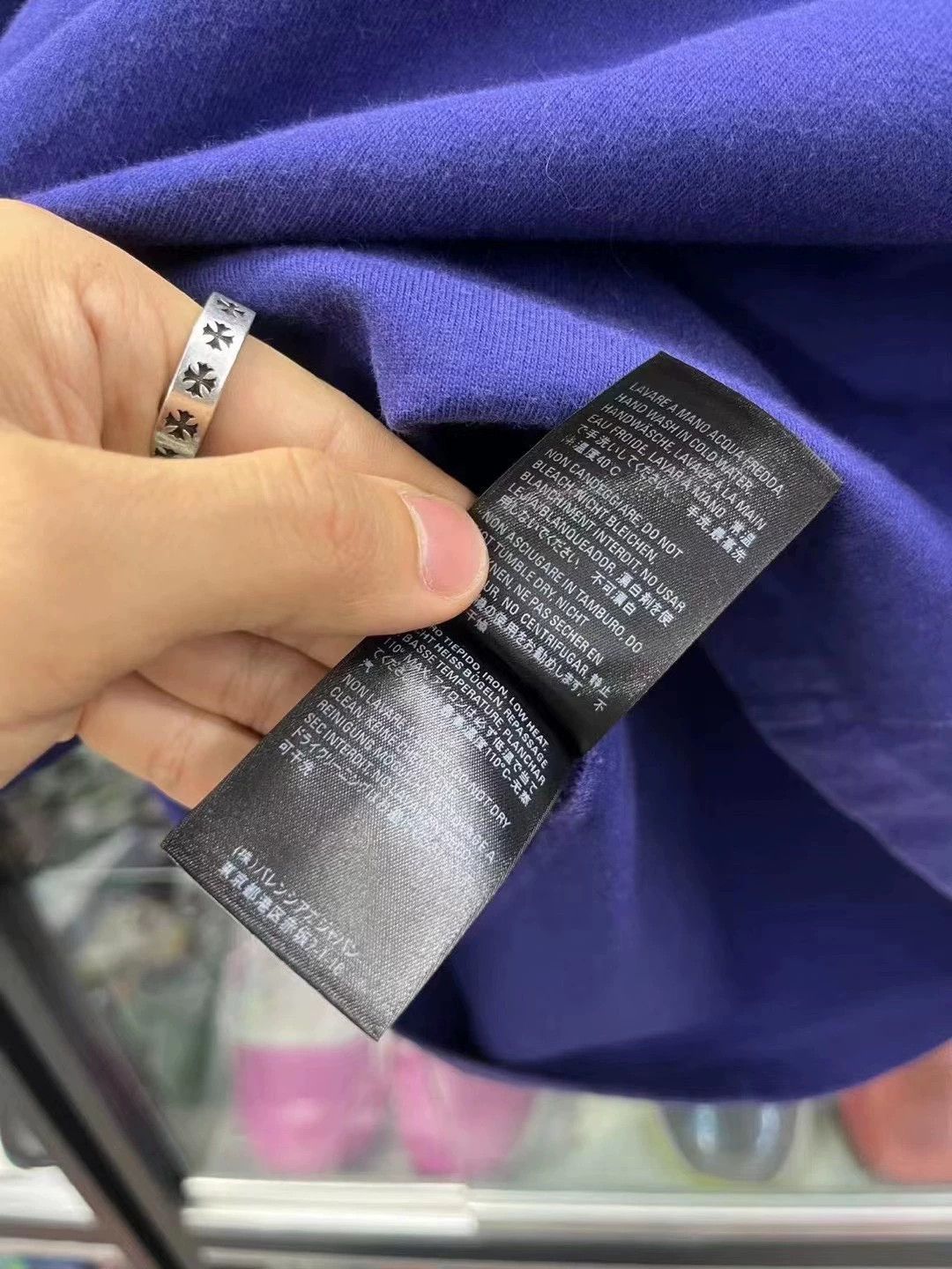 Balenciaga Logo Print Purple T-shirt M - dmc