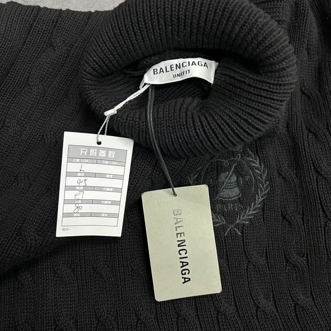 Balenciaga Balenciaga Wheat Embroidery Distressed Sweater - dmc Size US L / EU 52-54 / 3 - 2 Thumbnail