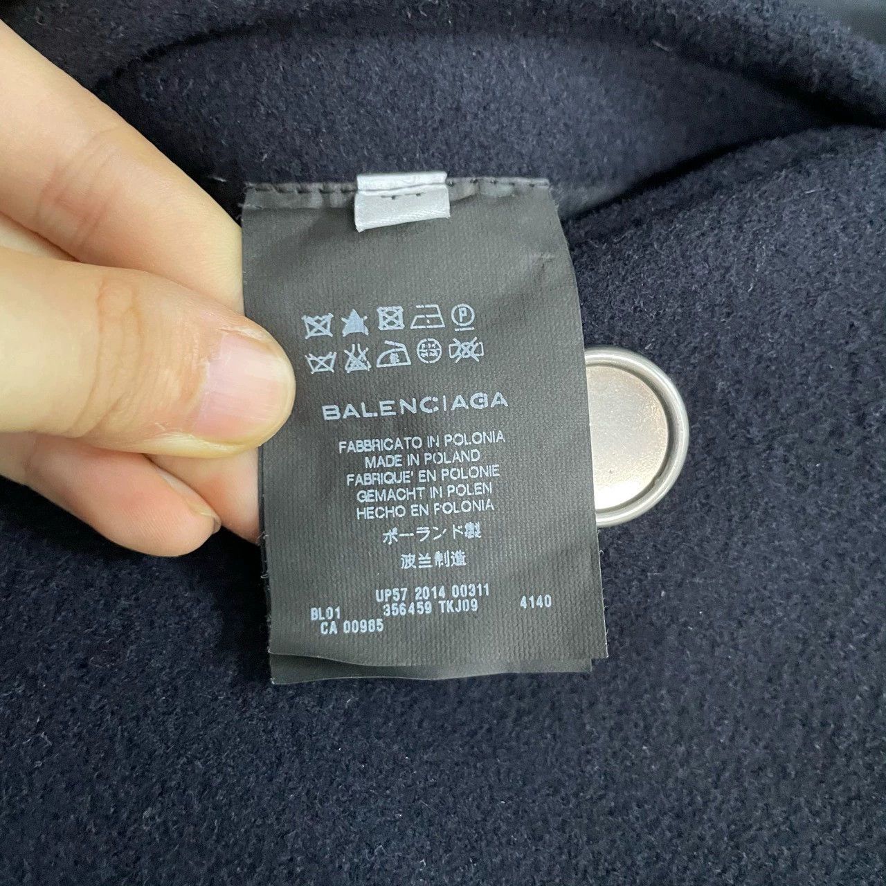 Balenciaga Balenciaga Black Wool Double-Breasted Coat - dmc Size US XL / EU 56 / 4 - 4 Thumbnail