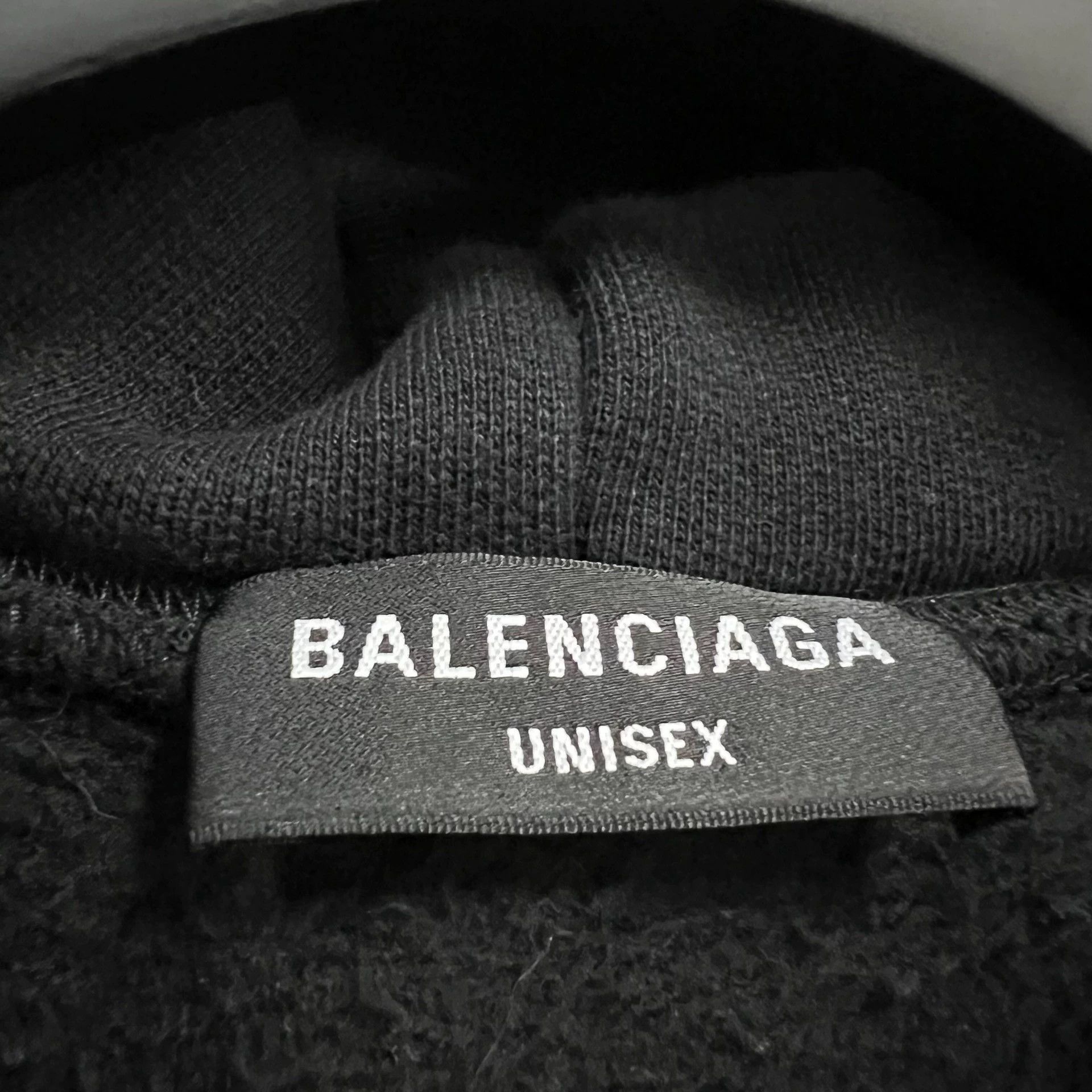 Balenciaga Balenciaga Black Logo Print Hoodie - dmc Size US XS / EU 42 / 0 - 4 Thumbnail