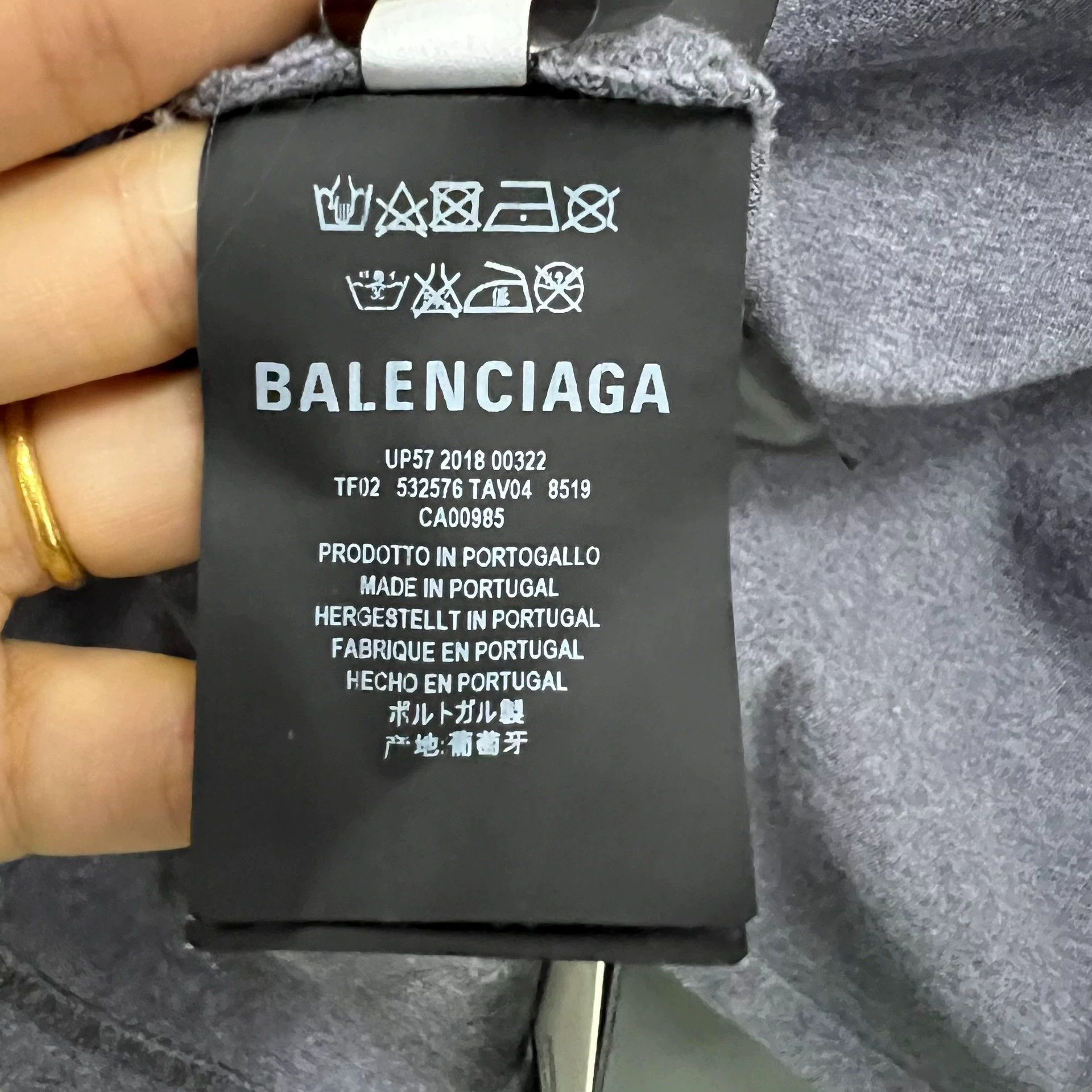 Balenciaga Balenciaga Back Logo Short Sleeve Tee - dmc Size US XS / EU 42 / 0 - 5 Thumbnail