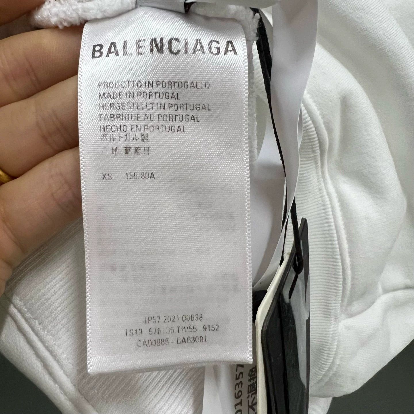 Balenciaga Balenciaga White Logo Print Hoodie XS - dmc Size US XS / EU 42 / 0 - 4 Thumbnail