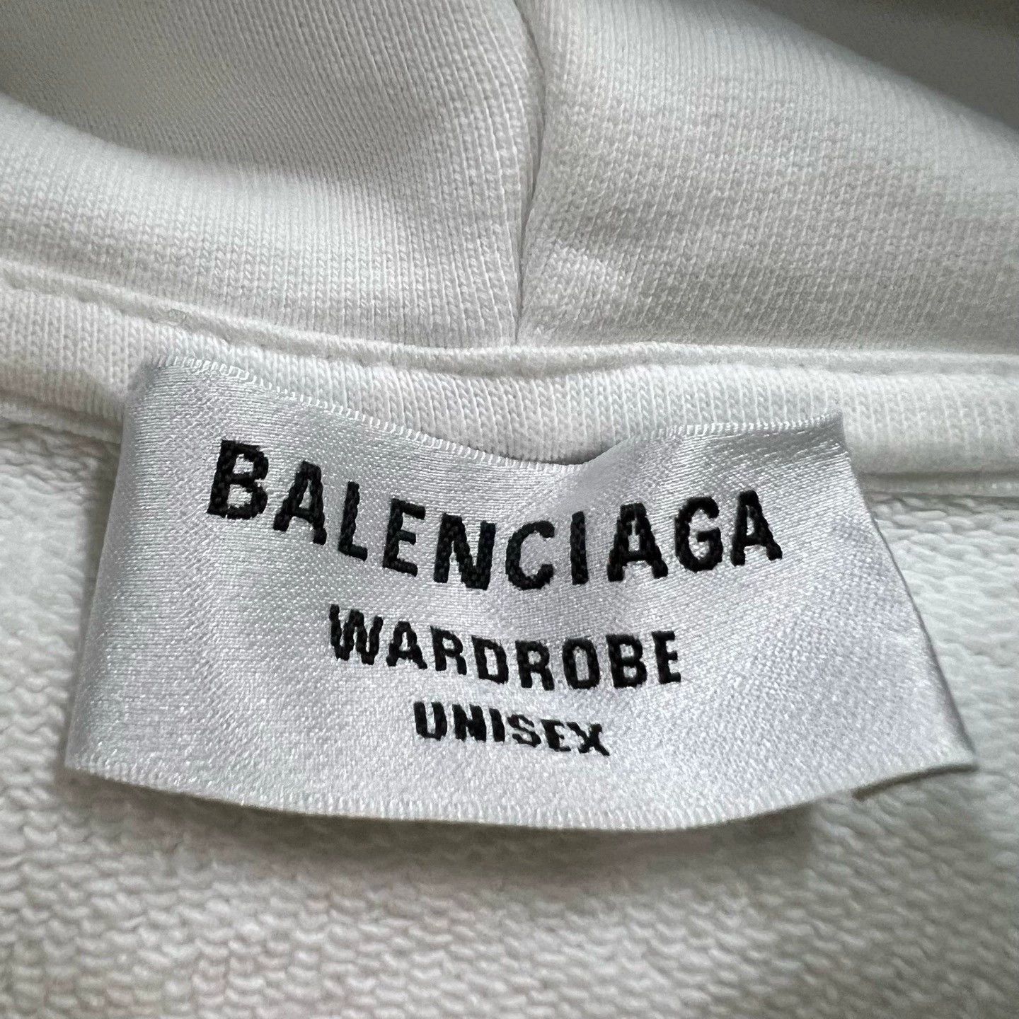 Balenciaga Balenciaga White Logo Print Hoodie XS - dmc Size US XS / EU 42 / 0 - 3 Thumbnail