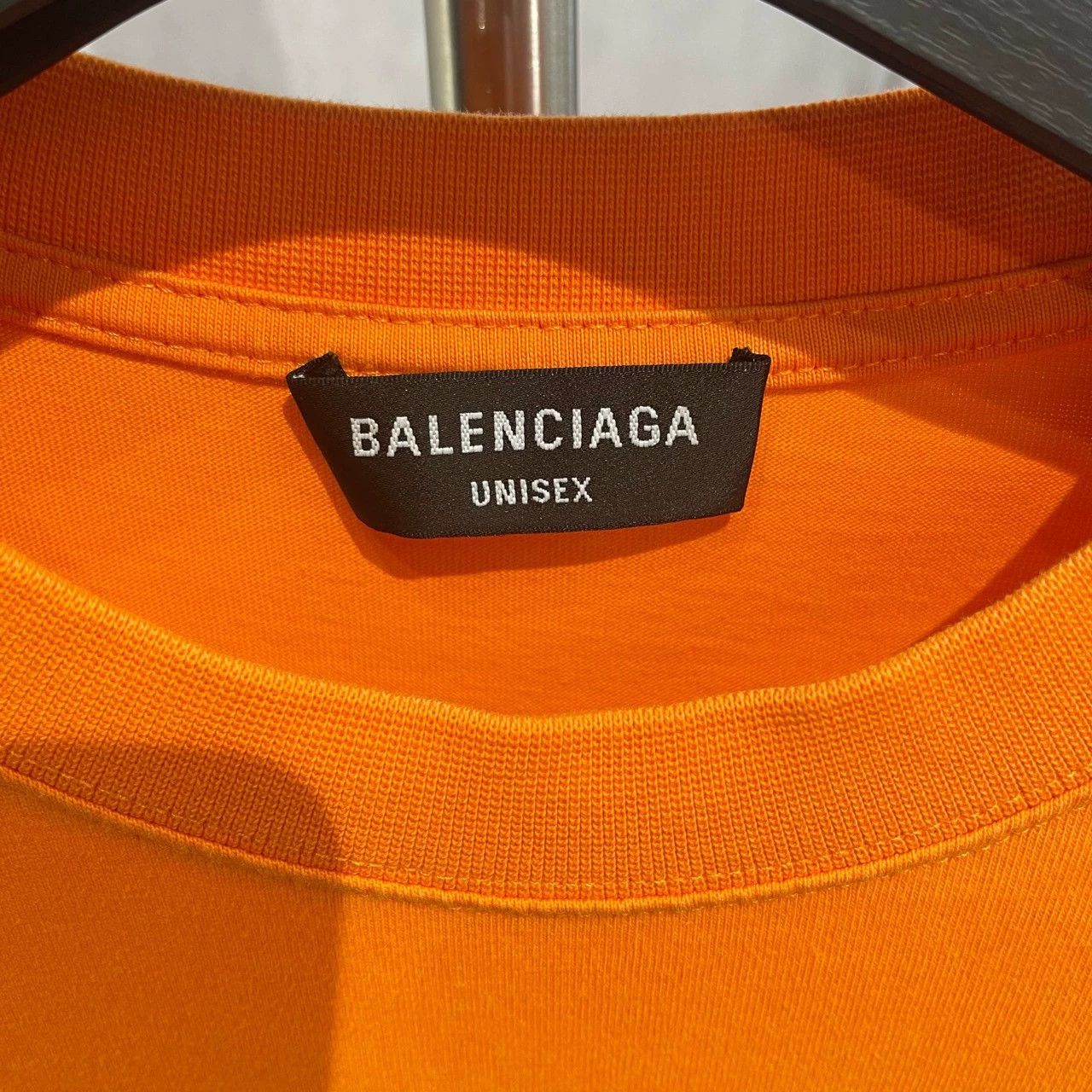 Balenciaga Balenciaga Orange Logo Embroidered T-shirt - dmc Size US M / EU 48-50 / 2 - 3 Thumbnail