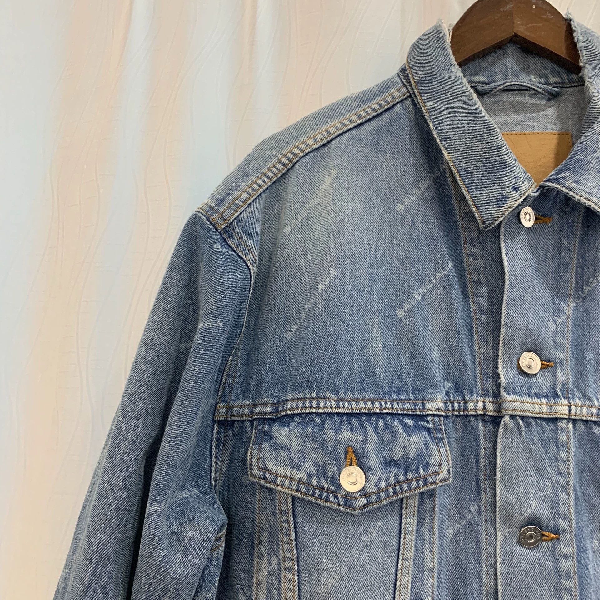 Balenciaga Balenciaga Blue Denim Jacket Size 40 - dmc Size US XL / EU 56 / 4 - 3 Thumbnail