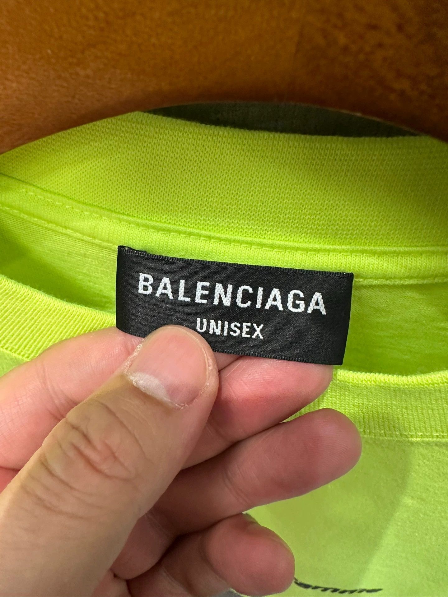 Balenciaga Balenciaga Fluorescent Green Short Sleeve - dmc Size US S / EU 44-46 / 1 - 5 Thumbnail
