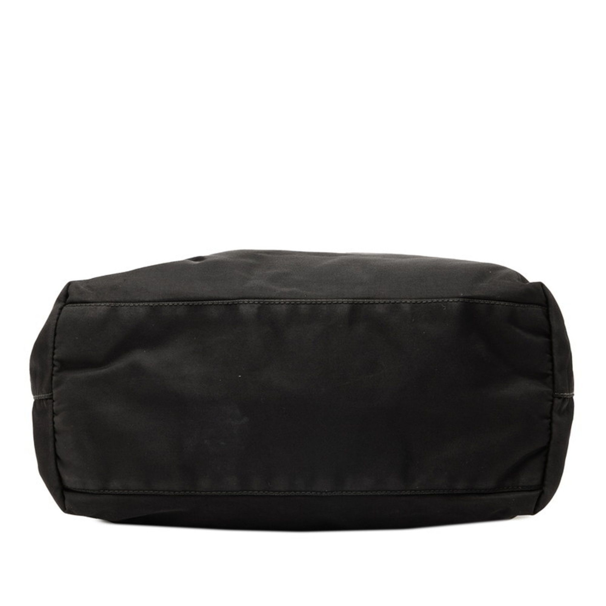 Prada Prada Triangle Logo Tote Bag, Black Nylon, Women's Size ONE SIZE - 3 Thumbnail