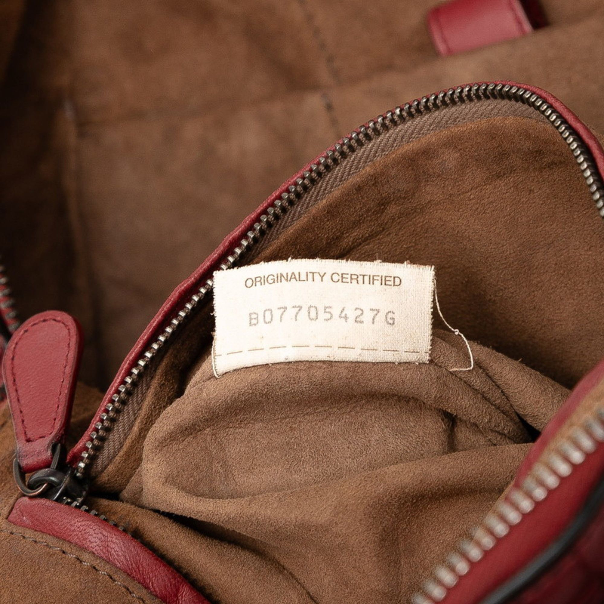 Bottega Veneta Bottega Veneta Intrecciato Backpack, Wine Red Leather, Women's Size ONE SIZE - 6 Thumbnail