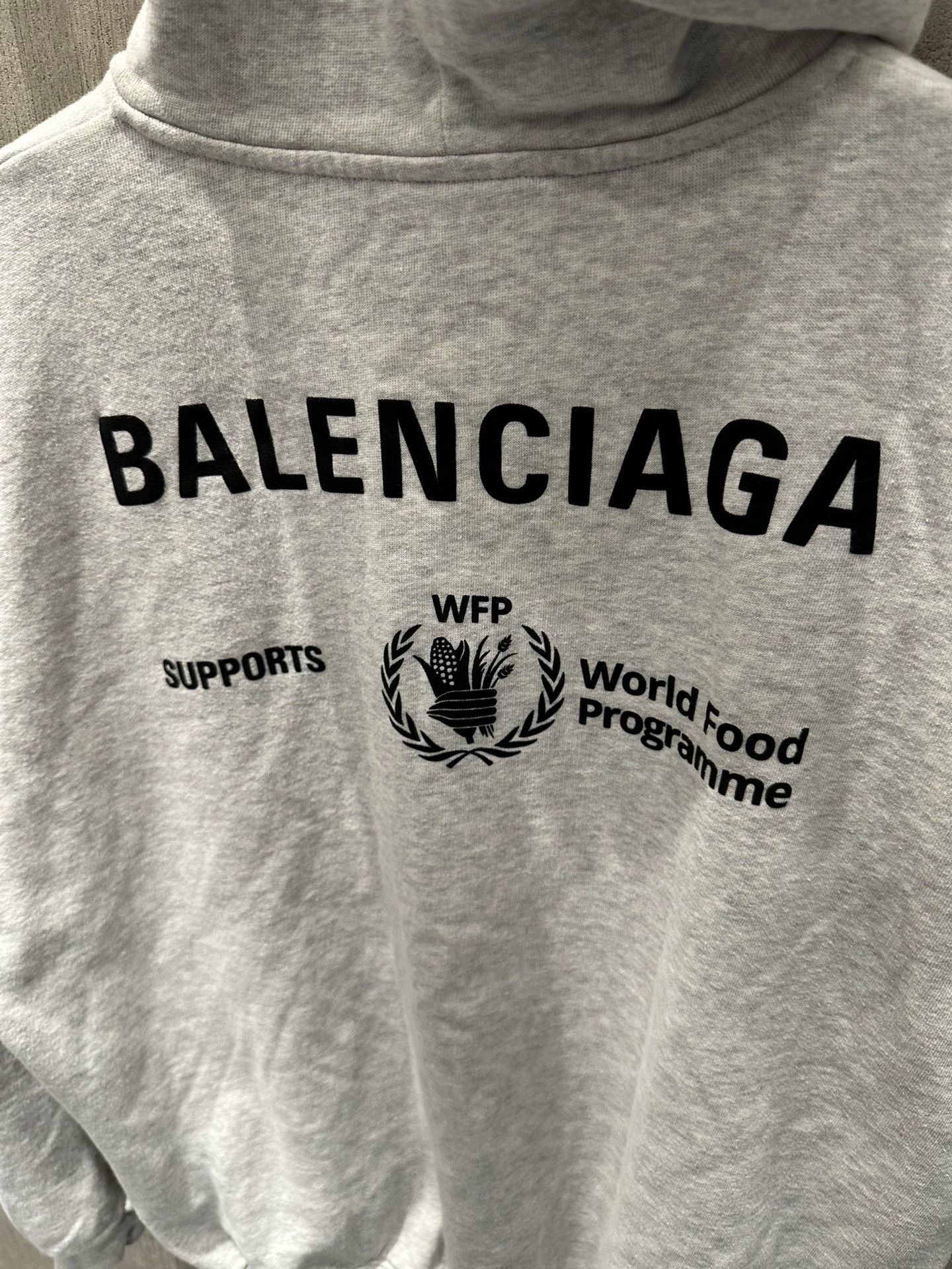 Balenciaga Balenciaga WFP Charity Hoodie - dmc Size US XS / EU 42 / 0 - 4 Thumbnail