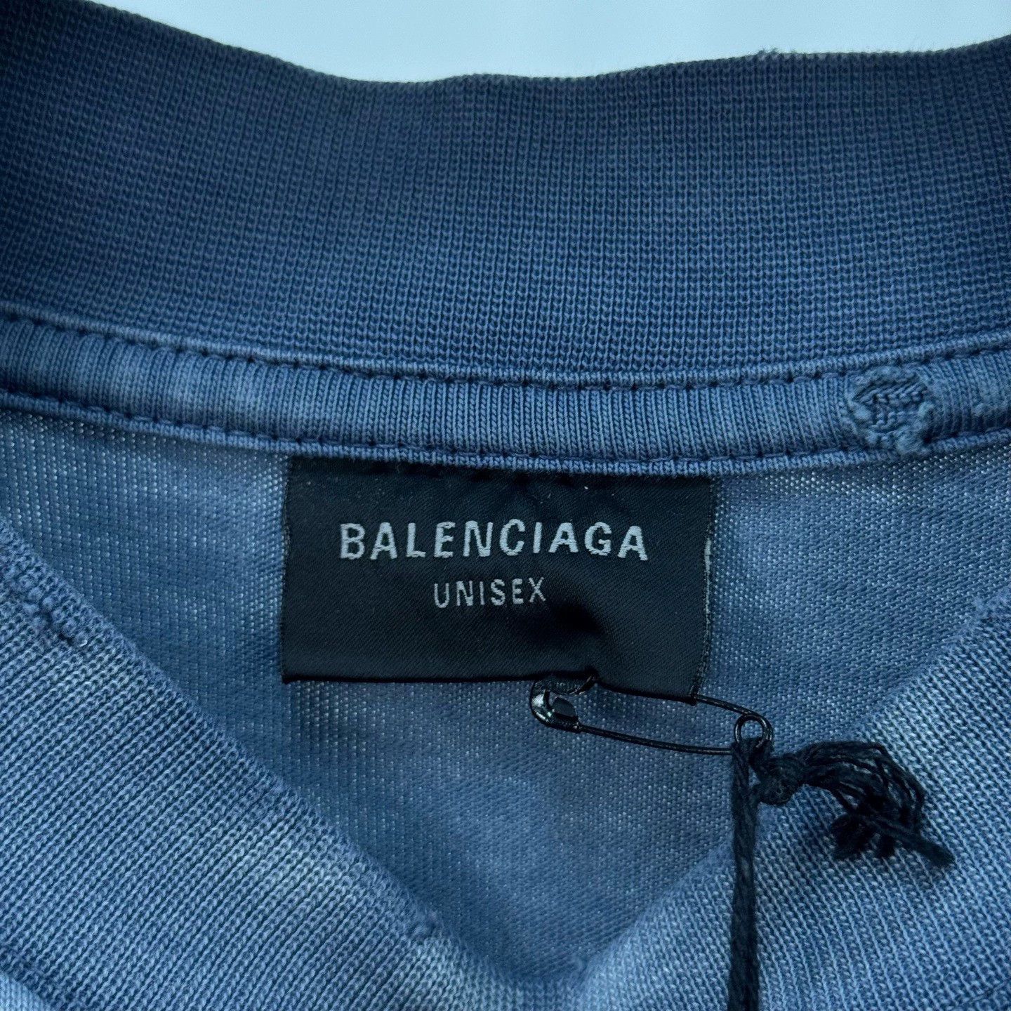 Balenciaga Balenciaga Diamond Water Destroyed Tee - dmc Size US M / EU 48-50 / 2 - 6 Thumbnail