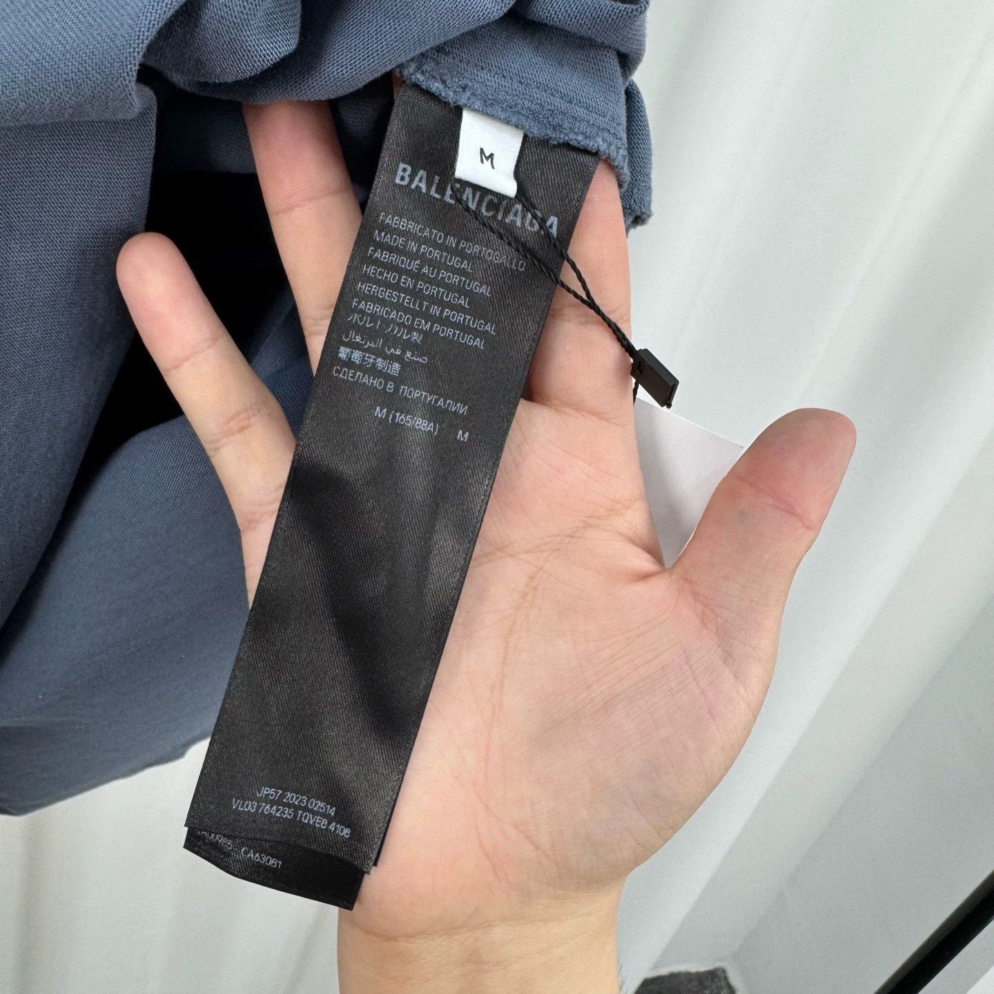 Balenciaga Balenciaga Diamond Water Destroyed Tee - dmc Size US M / EU 48-50 / 2 - 7 Thumbnail