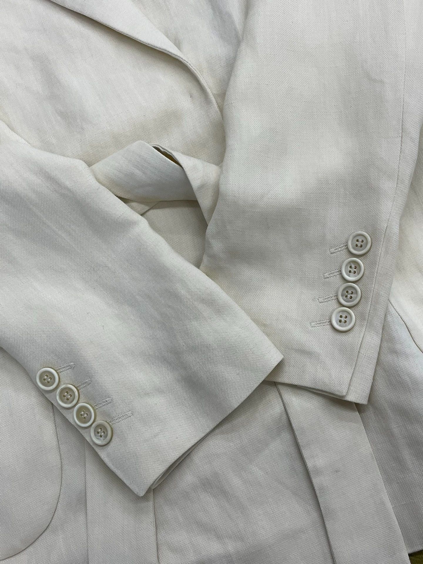 Brunello Cucinelli Brunello Cucinelli Beige Belted Blazer - dmc Size US S / EU 44-46 / 1 - 2 Thumbnail
