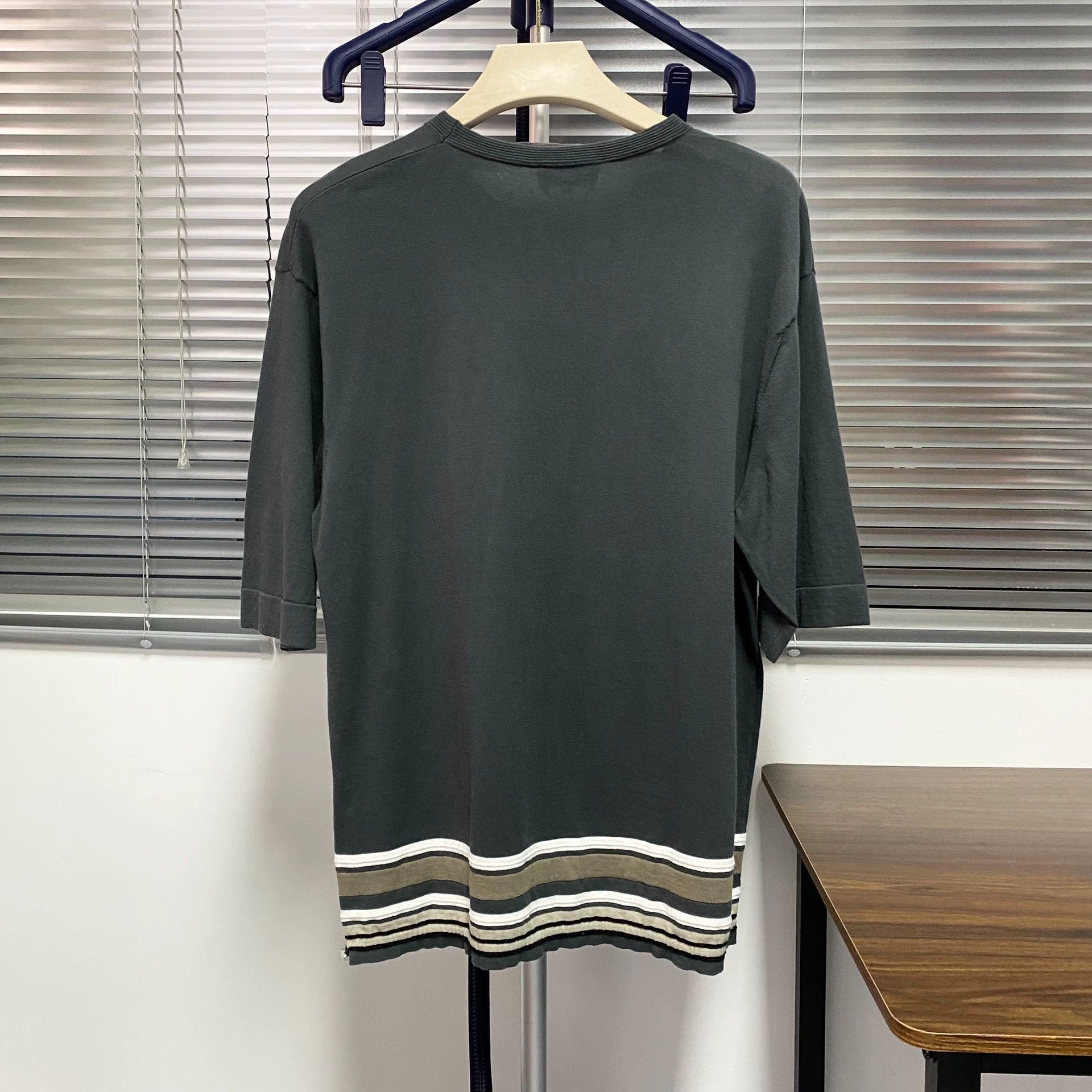 Hermes Hermes Striped Knit Short Sleeve Top - dmc Size US L / EU 52-54 / 3 - 2 Thumbnail