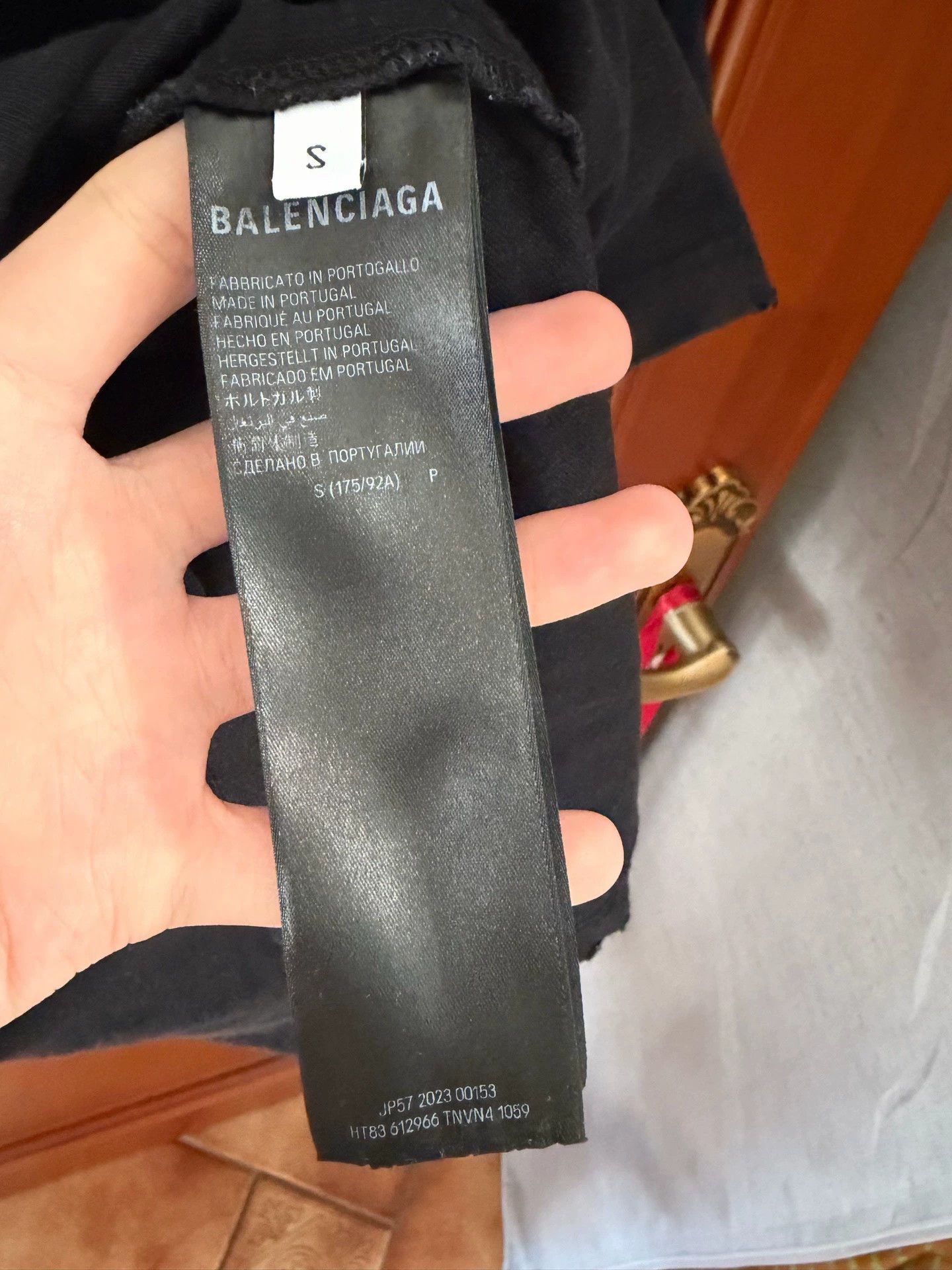 Balenciaga Balenciaga Splatter Double B T-shirt - dmc Size US S / EU 44-46 / 1 - 4 Thumbnail