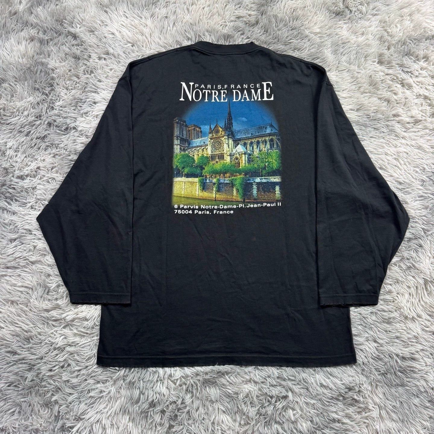 Balenciaga Balenciaga Castle Long Sleeve Tee - dmc Size US M / EU 48-50 / 2 - 2 Thumbnail