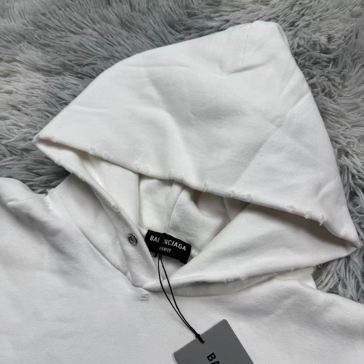 Balenciaga Balenciaga Mosaic Blur White Sweatshirt - dmc Size US XS / EU 42 / 0 - 3 Thumbnail
