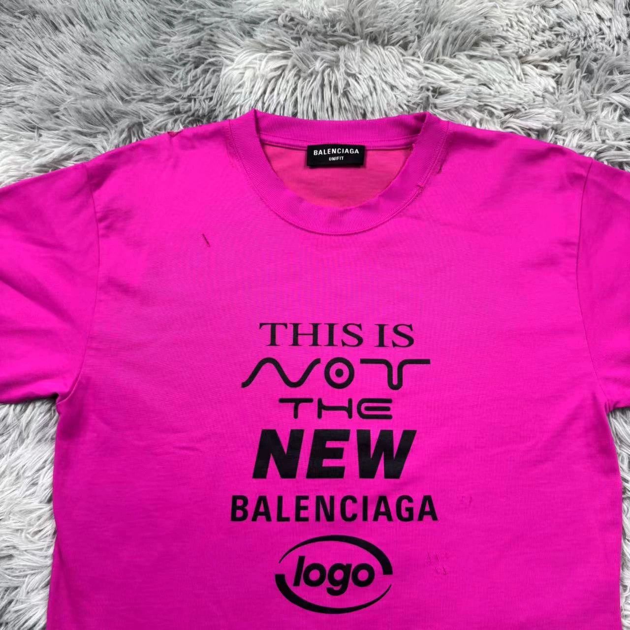 Balenciaga Balenciaga Slogan Distressed Short Sleeve - dmc Size US M / EU 48-50 / 2 - 3 Thumbnail